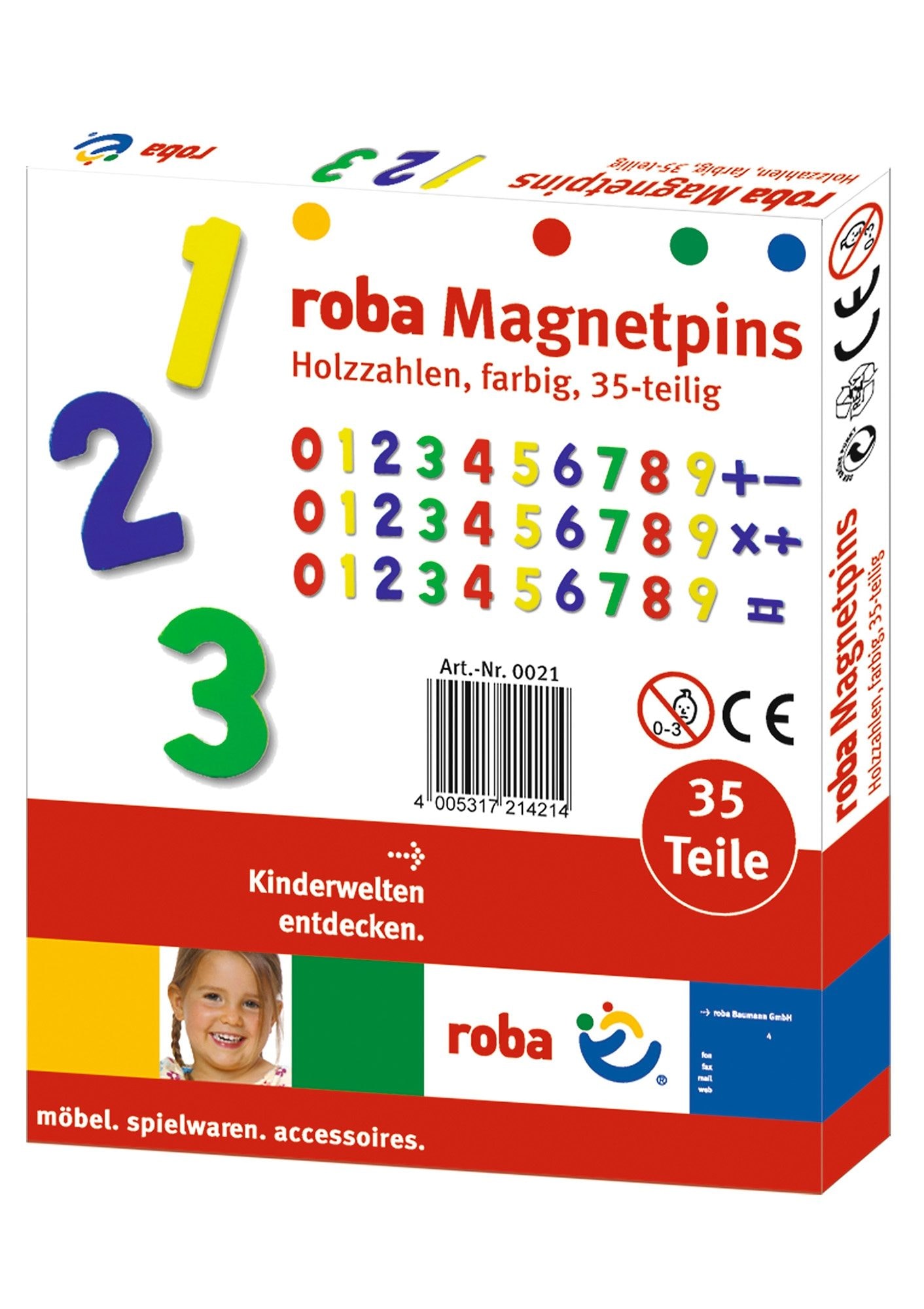 roba® Magnet »Magnetzahlen«, (35 St.)