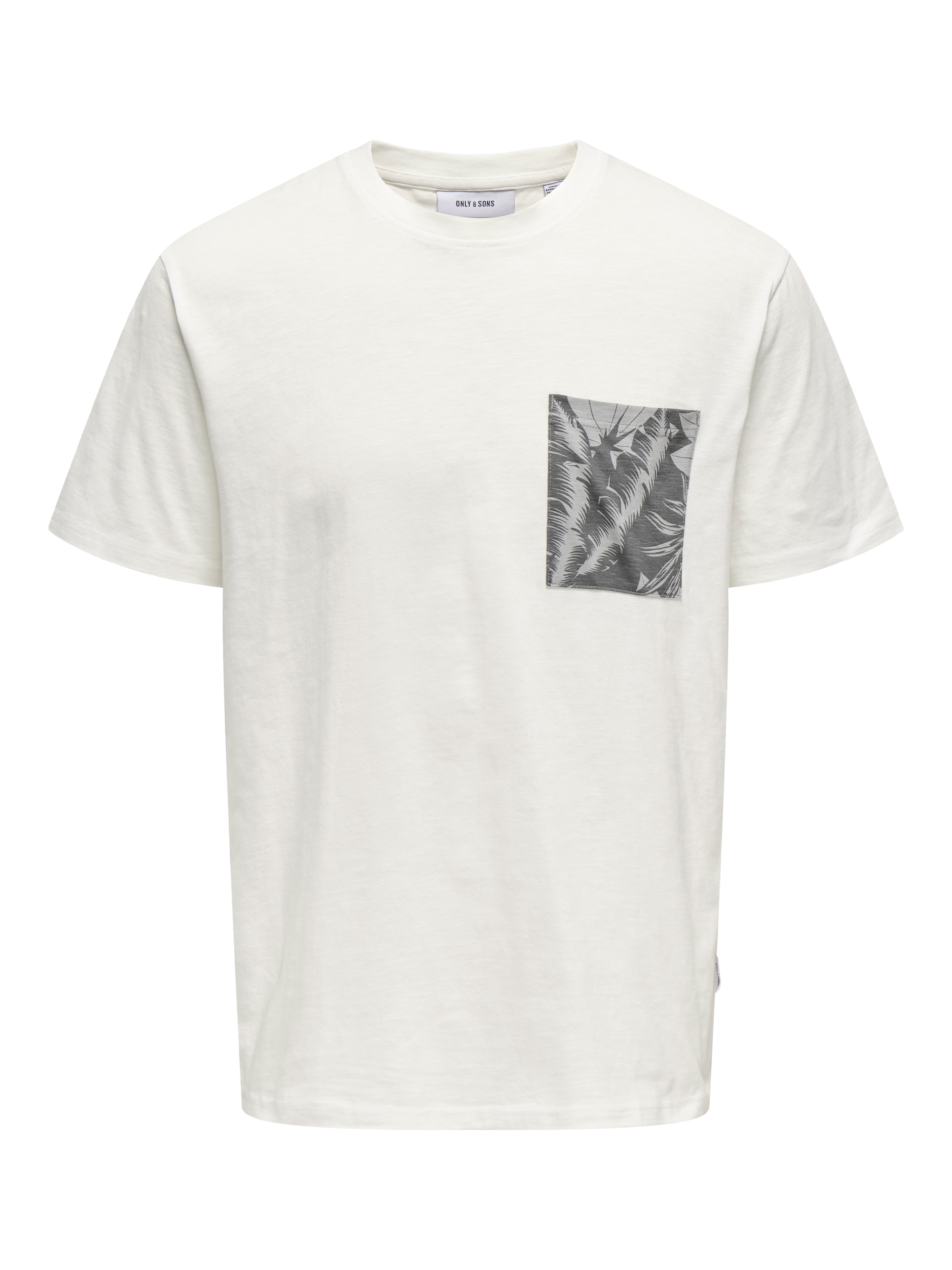 ONLY & SONS Rundhalsshirt »ONSPERRY LIFE REG LEAF POCKETTEE«