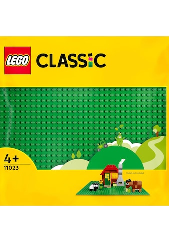 Konstruktionsspielsteine »Grüne Bauplatte (11023), LEGO® Classic«, (1 St.)