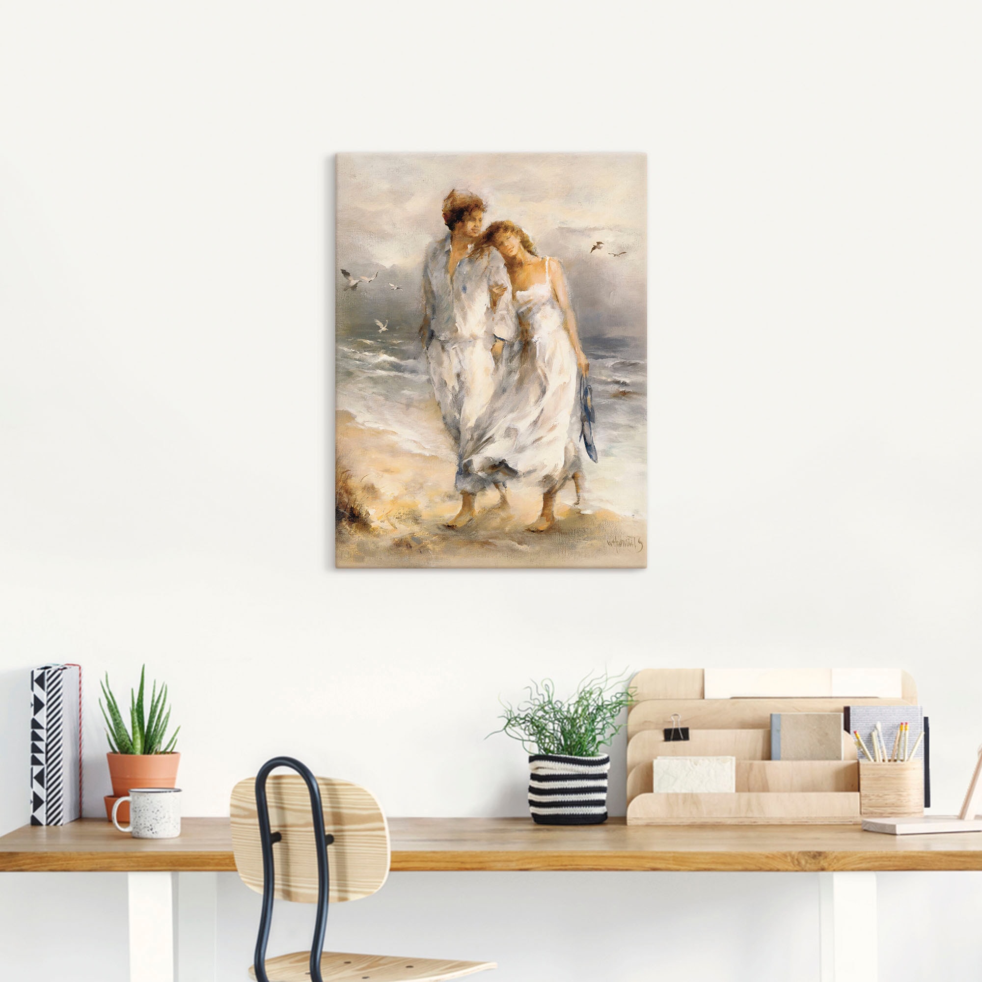 Artland Wandbild »Verliebt«, Paar, (1 St.), als Leinwandbild, Poster, Wandaufkleber in verschied. Grössen