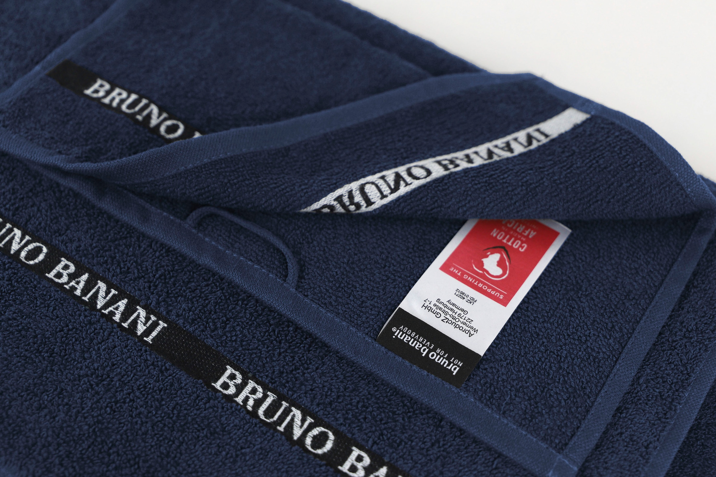 Handtuch-Set einfarbiges mit Handtuch shoppen aus Walkfrottier, online Jelmoli-Versand tlg., Bruno Baumwolle Set 6 Logostreifen, 100% Set, | »Danny«, Banani