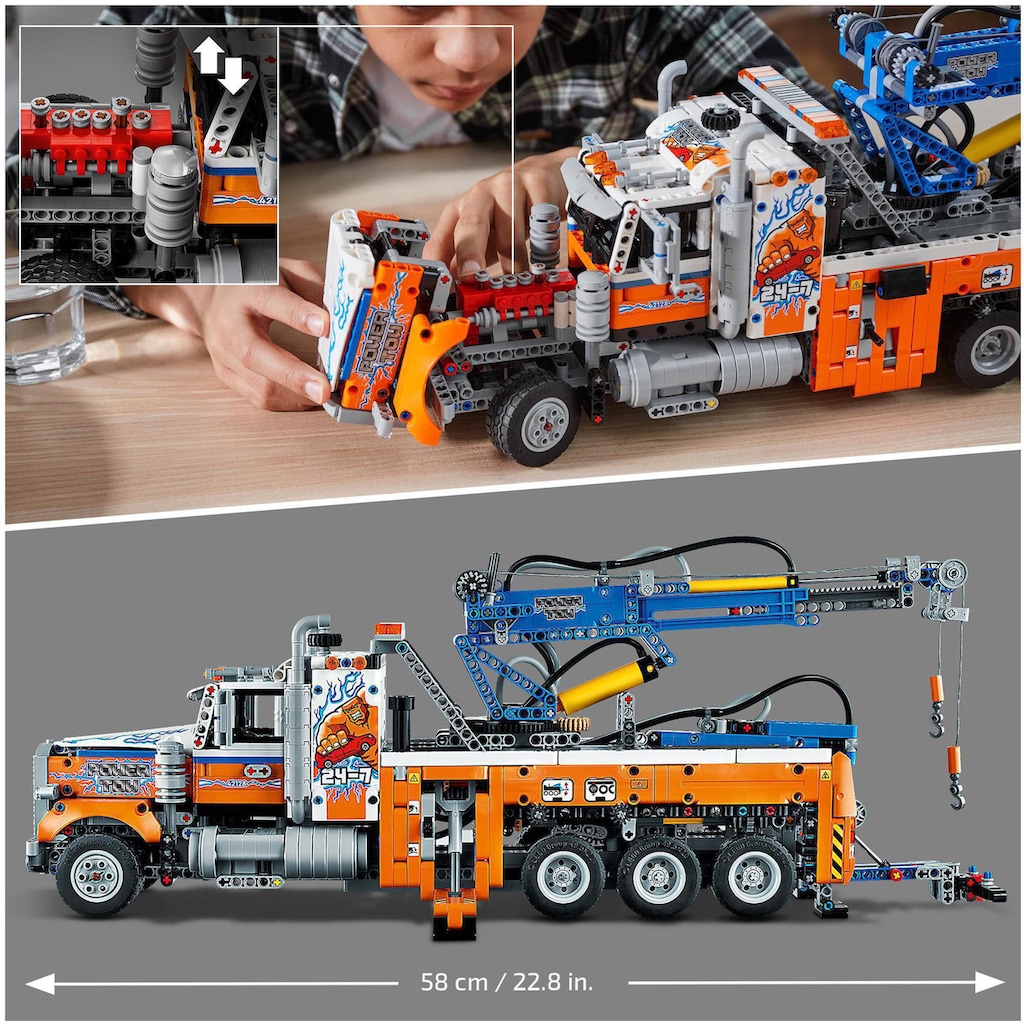 LEGO® Konstruktionsspielsteine »Schwerlast-Abschleppwagen (42128), LEGO® Technic«, (2017 St.)