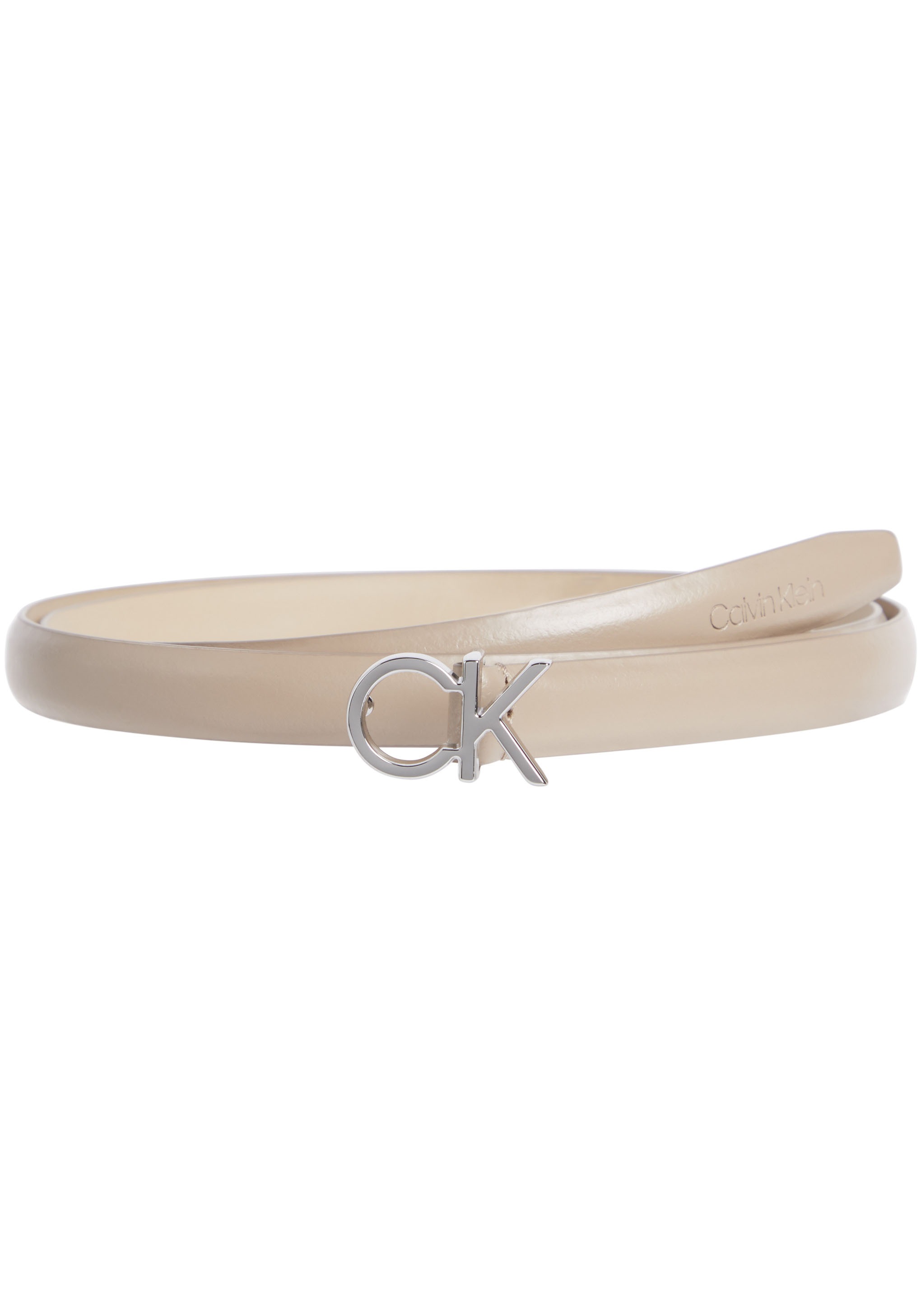 Calvin Klein Ledergürtel »CK THIN BELT 1.5CM« mit Logoprägung als Schliesse