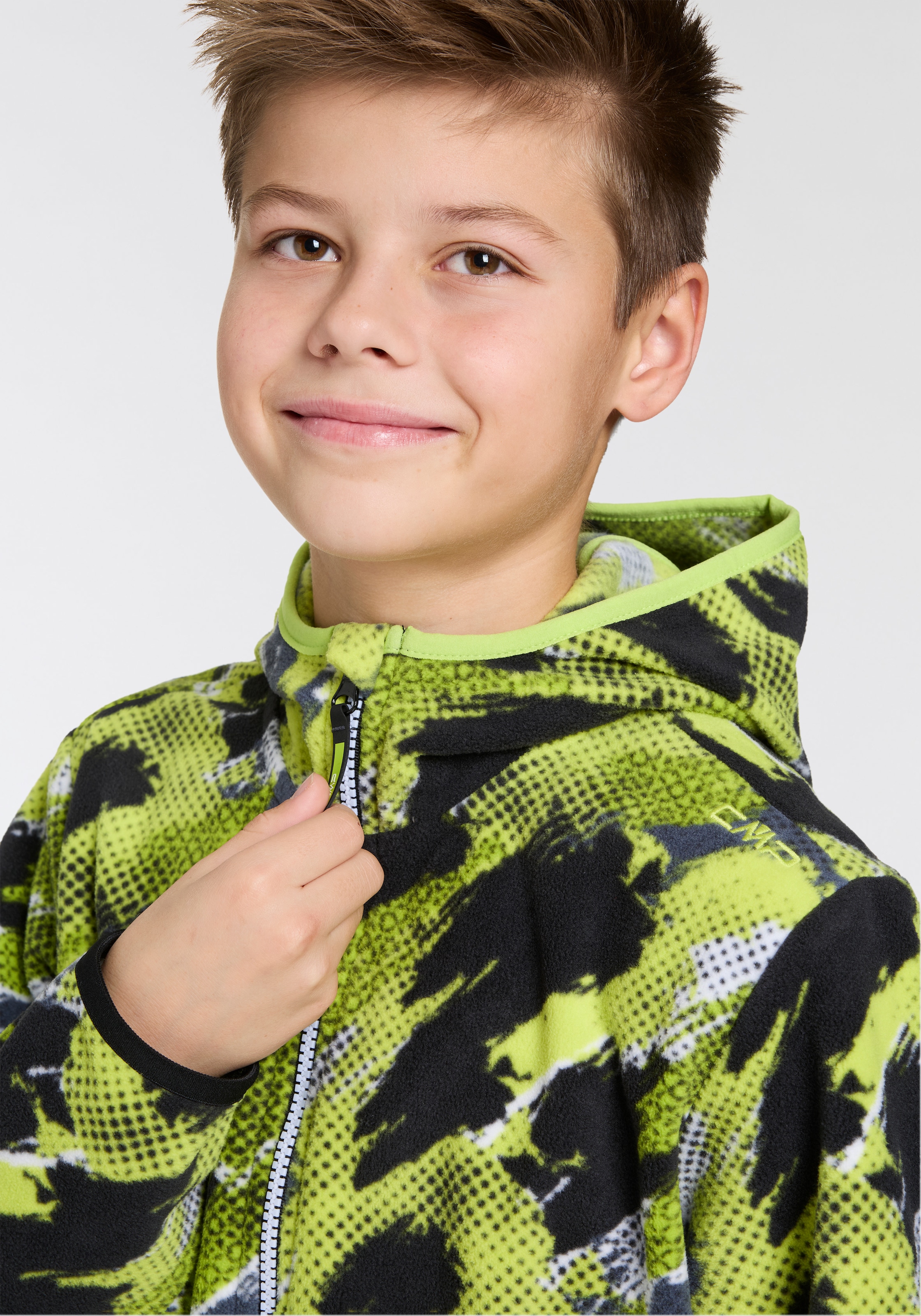 CMP Fleecejacke, mit Kapuze, für Kinder