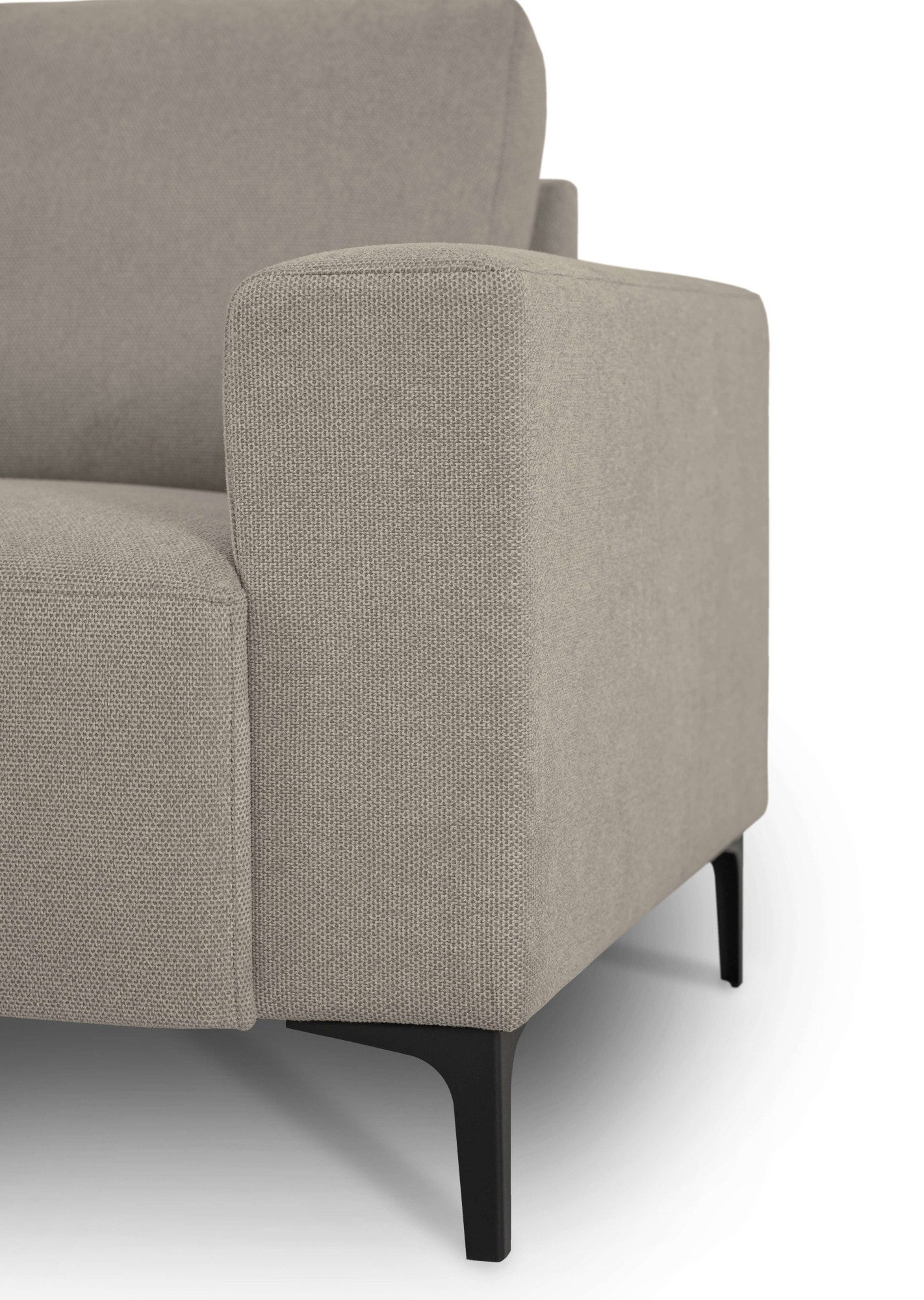 Home affaire Ecksofa »Tournon, L-Form, Breite 262 cm, Webstoff, Chenille«, Designsofa im nordischen Stil, Wellenunterfederung, Metallfüsse