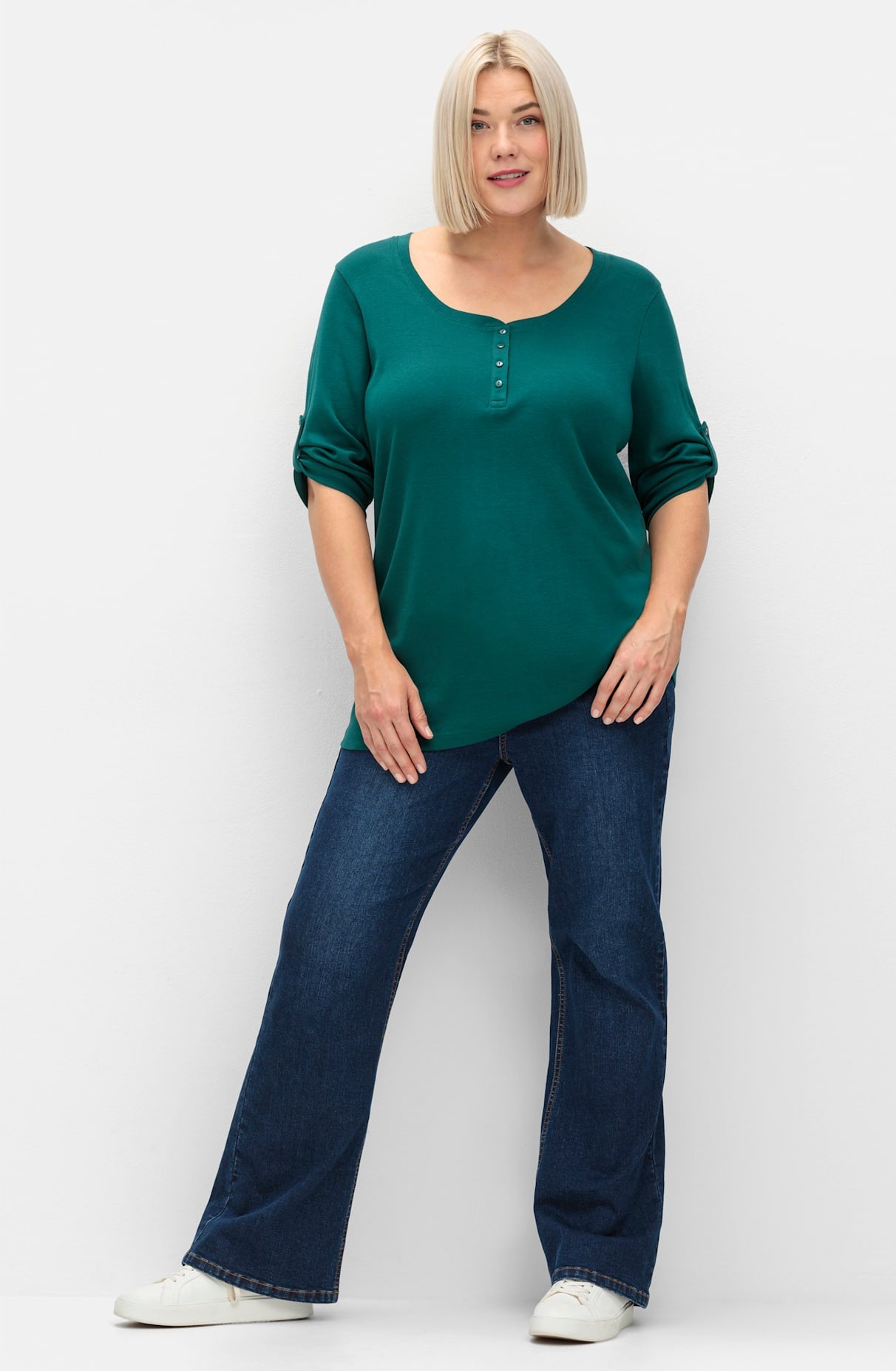 Sheego 3/4-Arm-Shirt »3/4-Arm-Shirt« 1 Stk.
