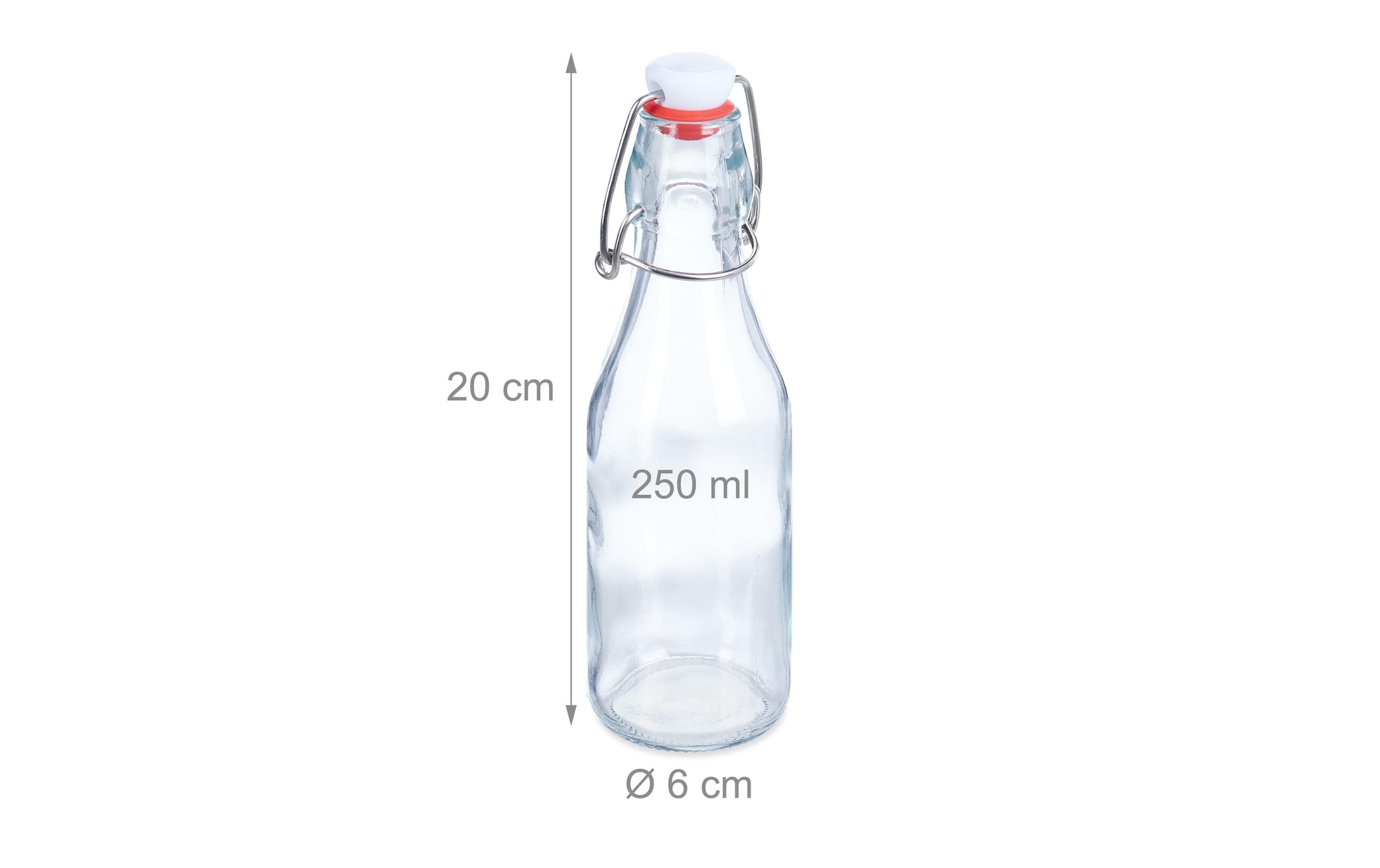 relaxdays Einmachglas »mit Bügelverschluss 250 ml, 24 Stück«, (24 tlg.)