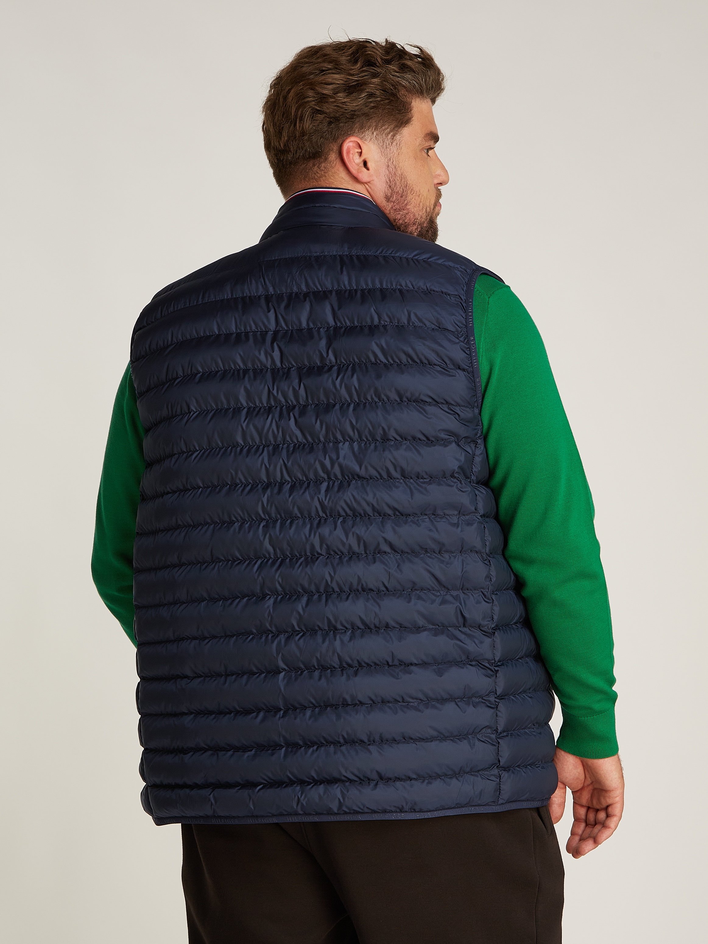 Tommy Hilfiger Big & Tall Steppweste »Bt-Packable Recycled Vest-B«, in Grossen Grössen, mit Logostickerei in Brusthöhe