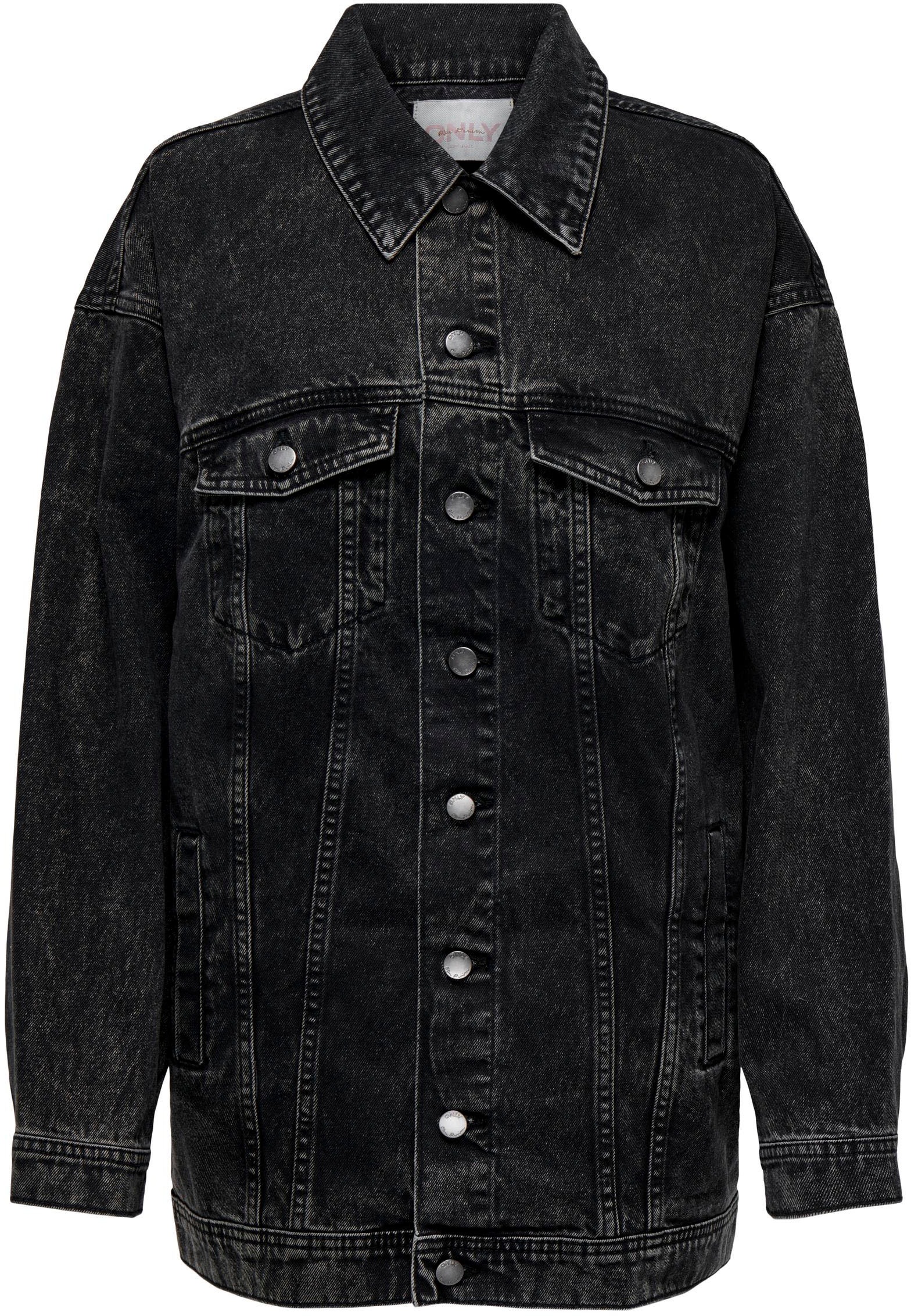 ONLY Jeansjacke »ONLLENNOX LS LONG OVS DNM JACKET« kaufen