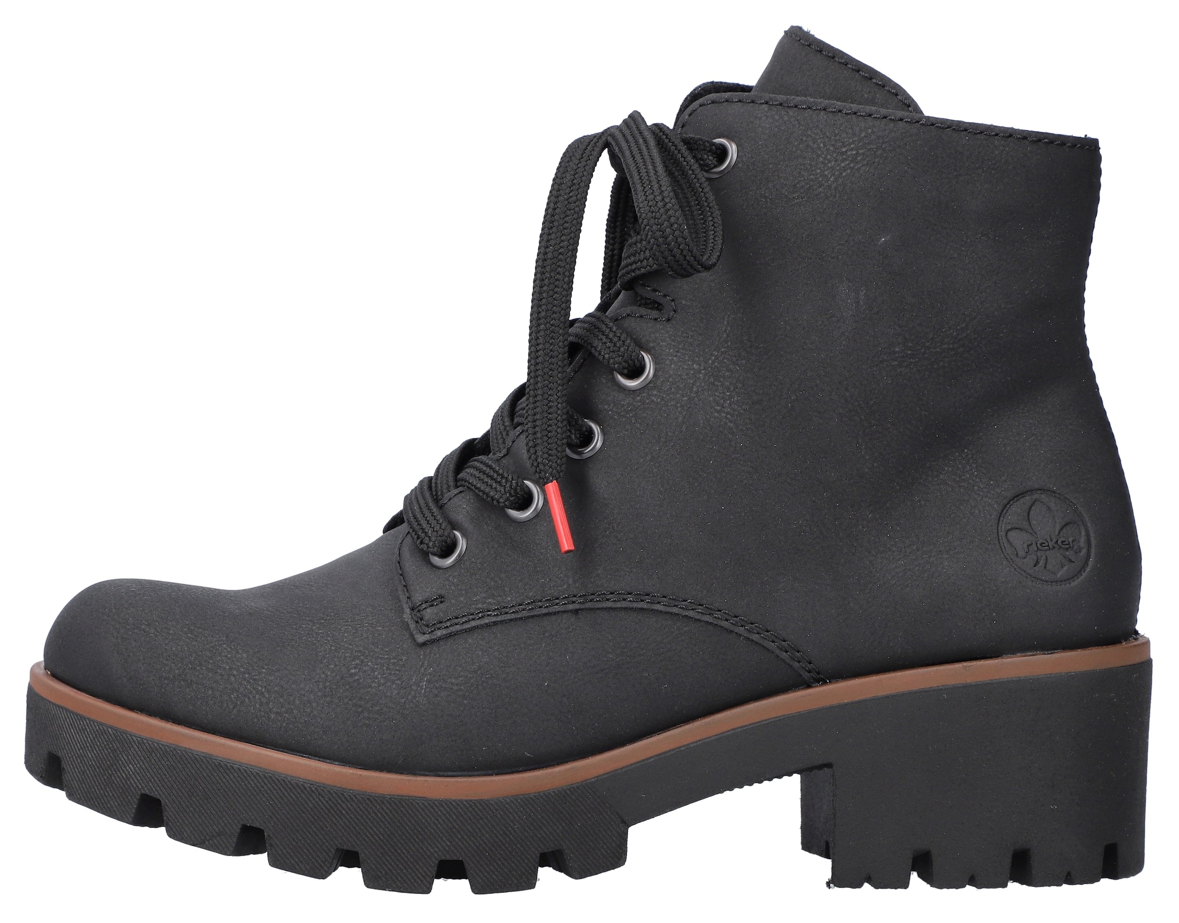 Rieker Schnürstiefelette, Schnürboots, Outdoorstiefelette mit robuster Profilsohle