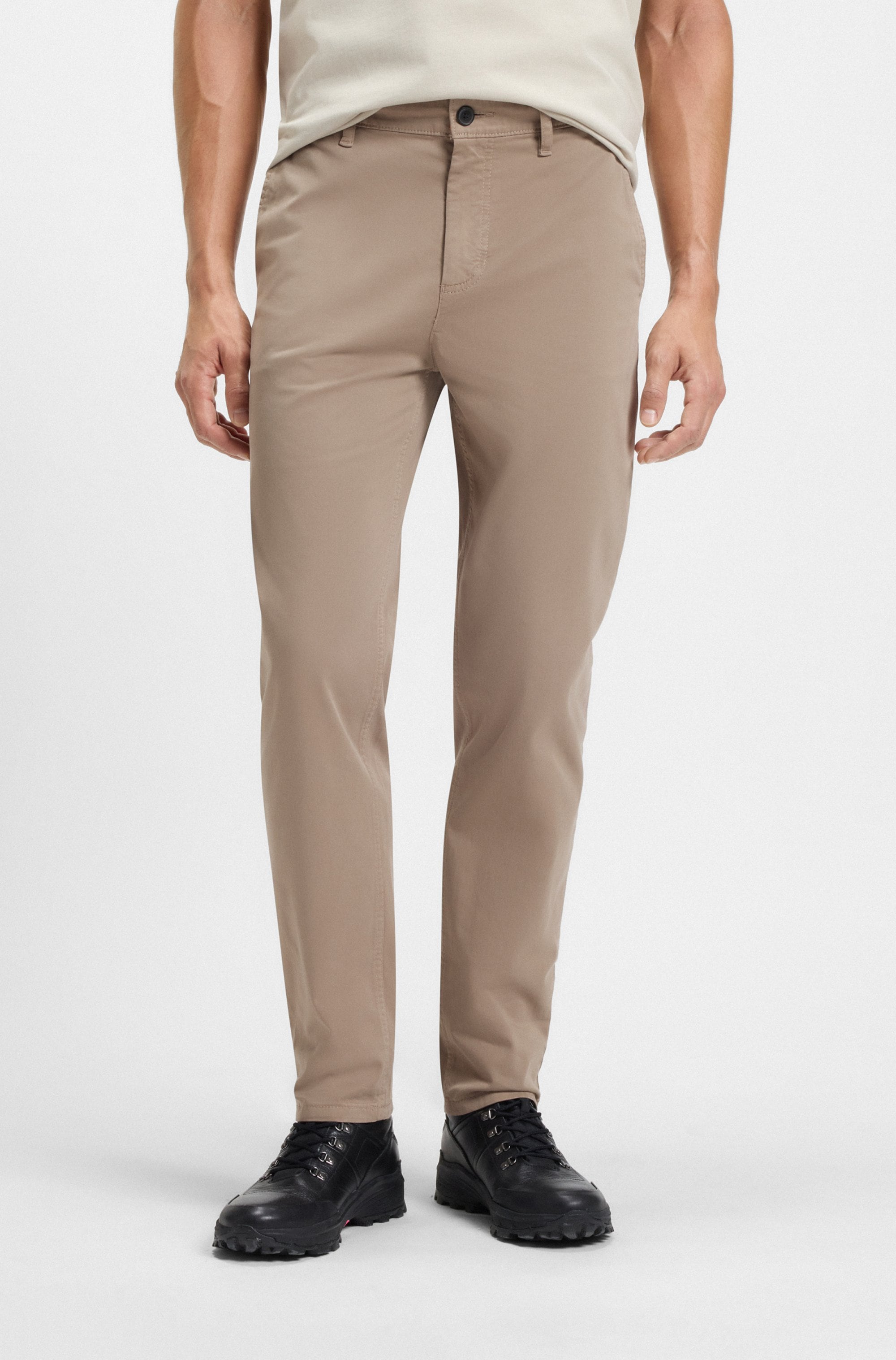 BOSS ORANGE Chinohose »tapered« mit BOSS Logo hinten