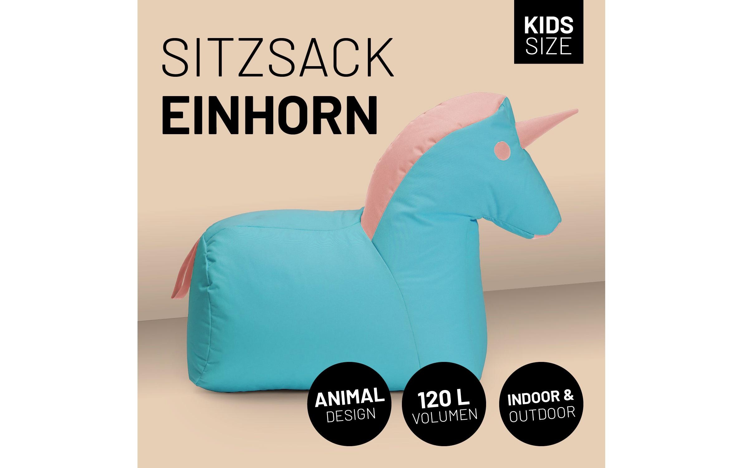 Lumaland Sitzsack »Einhorn 120 L, 75 x 65 cm«