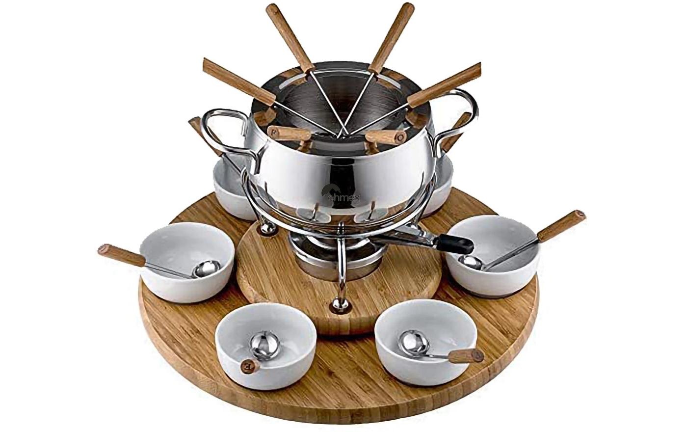 ohmex Fondue »OHM-FND-2229 29 Teile«, Holzart: Bambus (China)
