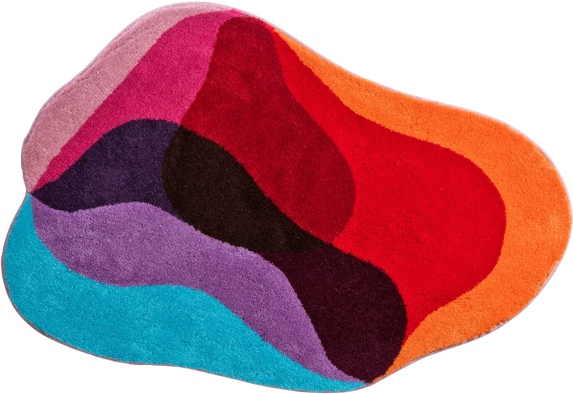 Grund Badematte »KARIM RASHID CONCEPT 21«, rutschhemmend beschichtet, fussbodenheizungsgeeignet, bunte Badematte mit abstraktem Design