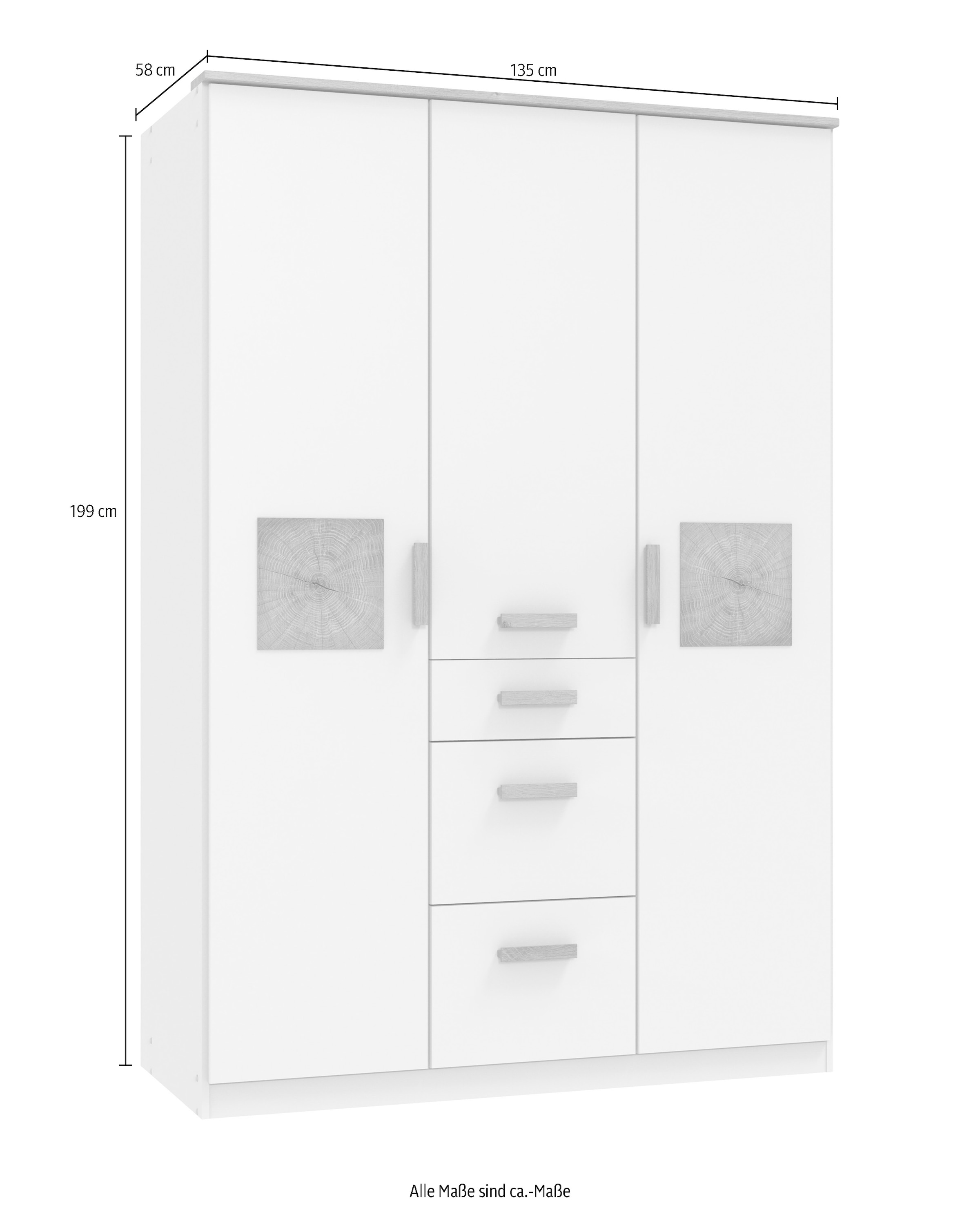 Wimex Kleiderschrank »Gotland«, wahlweise in 91cm oder 135cm Breite