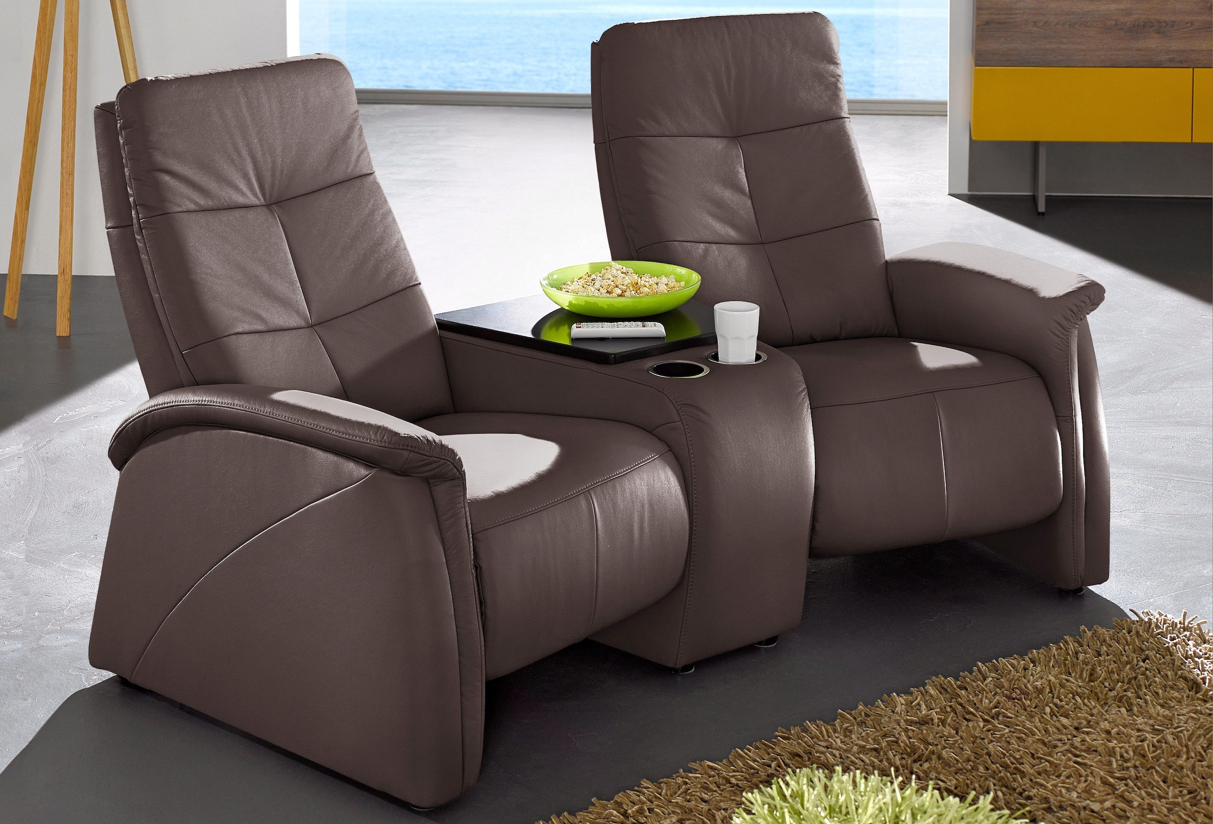 exxpo - sofa fashion 2-Sitzer »Tivoli«, mit Relaxfunktion, integrierter Tischablage und Stauraumfach