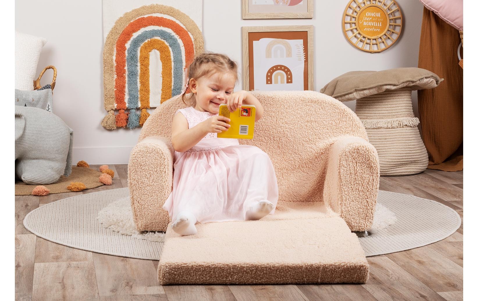 Knorrtoys® Kindersofa »«Soft plush«, Ausklappbar