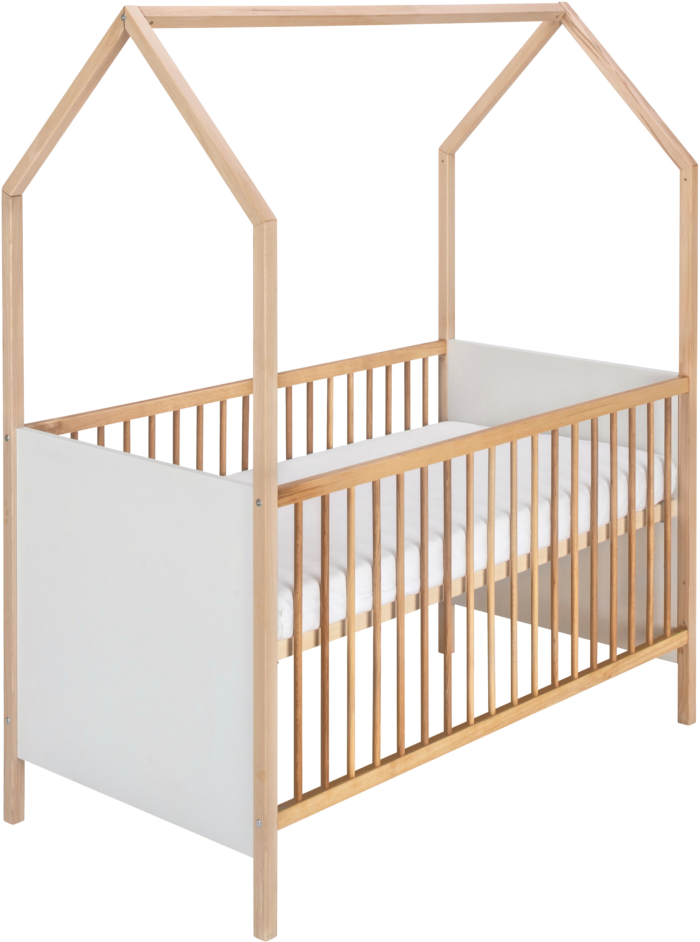 Schardt Babymöbel-Set »Sienna Grey«, (Spar-Set, 2 St., Hausbett, Wickelkommode), Made in Germany; mit Hausbett und Wickelkommode