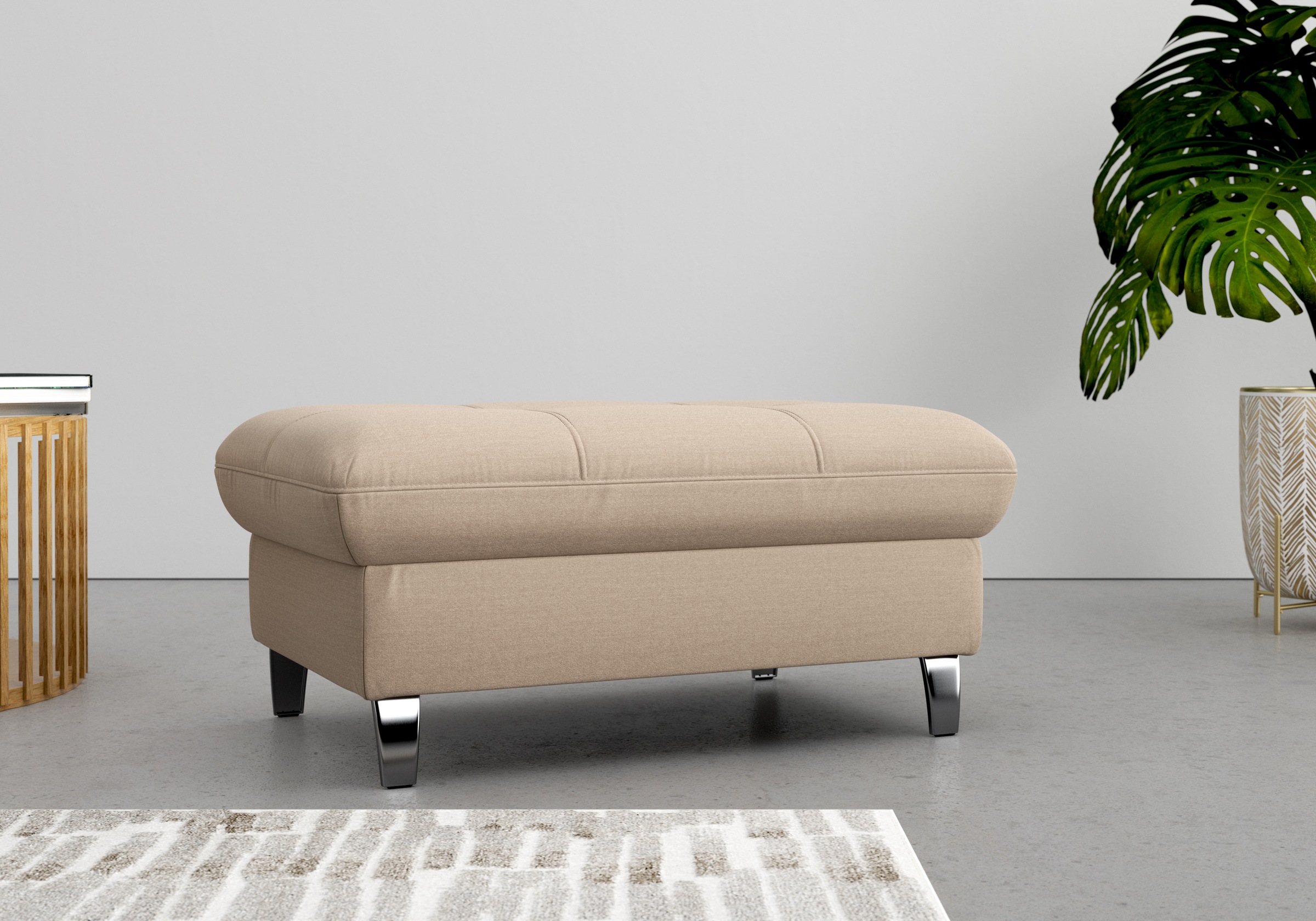 sit&more Stauraumhocker »Maggiore«, mit Stauraum und modernen Metallbeinen