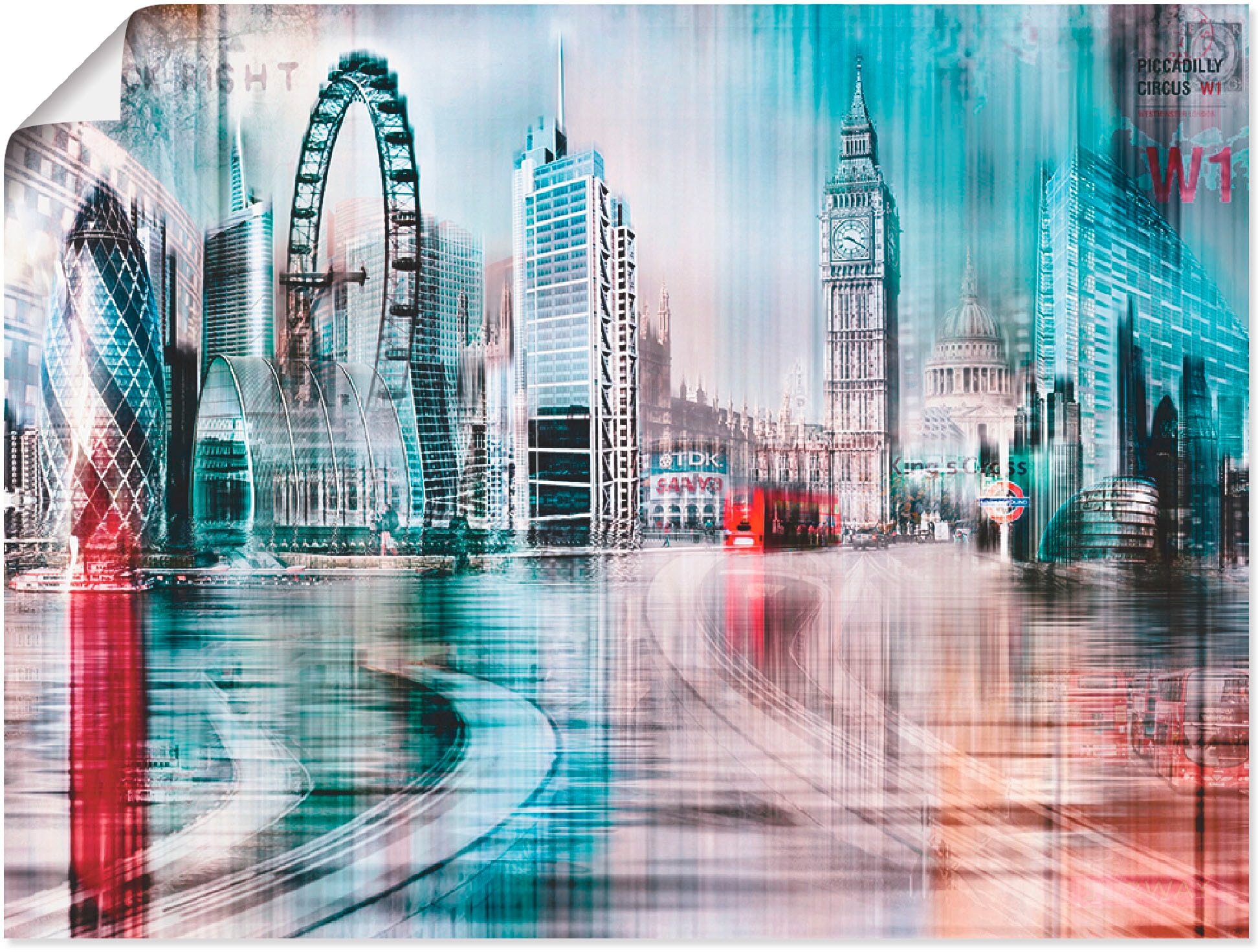 Artland Wandbild »London Skyline Abstrakte Collage 07«, Grossbritannien, (1  St.), als Leinwandbild, Wandaufkleber oder Poster in versch. Grössen online  bestellen | Jelmoli-Versand | Poster
