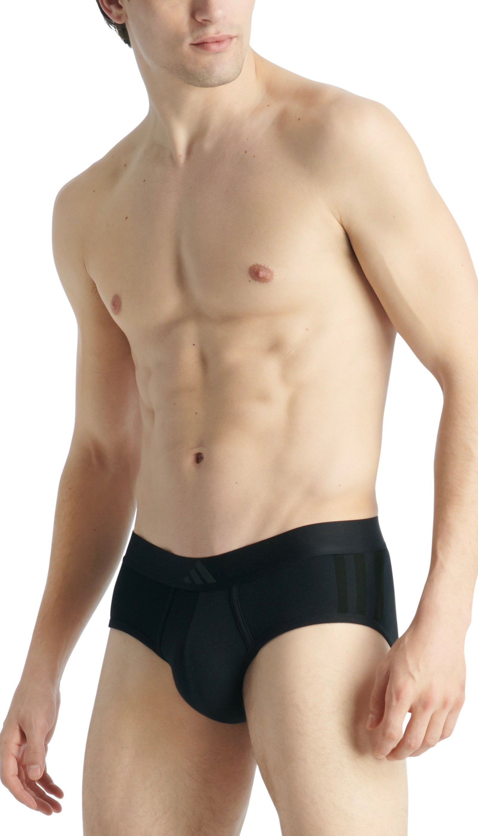 adidas Sportswear Hüftslip »"Active Flex Cotton 3 Stripes"«, (2er Pack), elastischer Logo-Bund, ohne Eingriff, sportliches Design