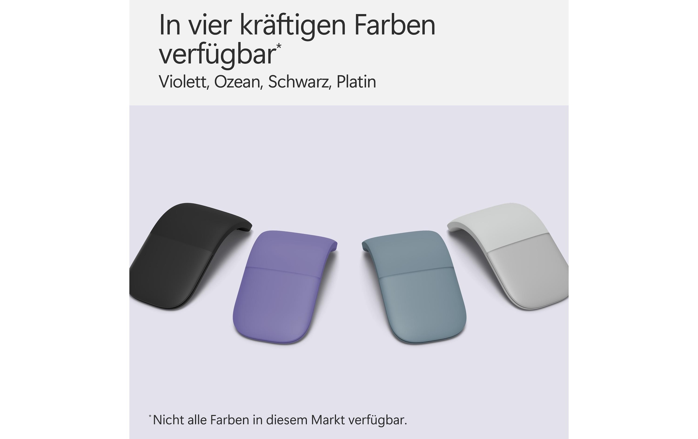 Microsoft Maus »Surface Arc Mouse«, Bluetooth, faltbar, Touch Oberfläche, Scrollrad-Emulation