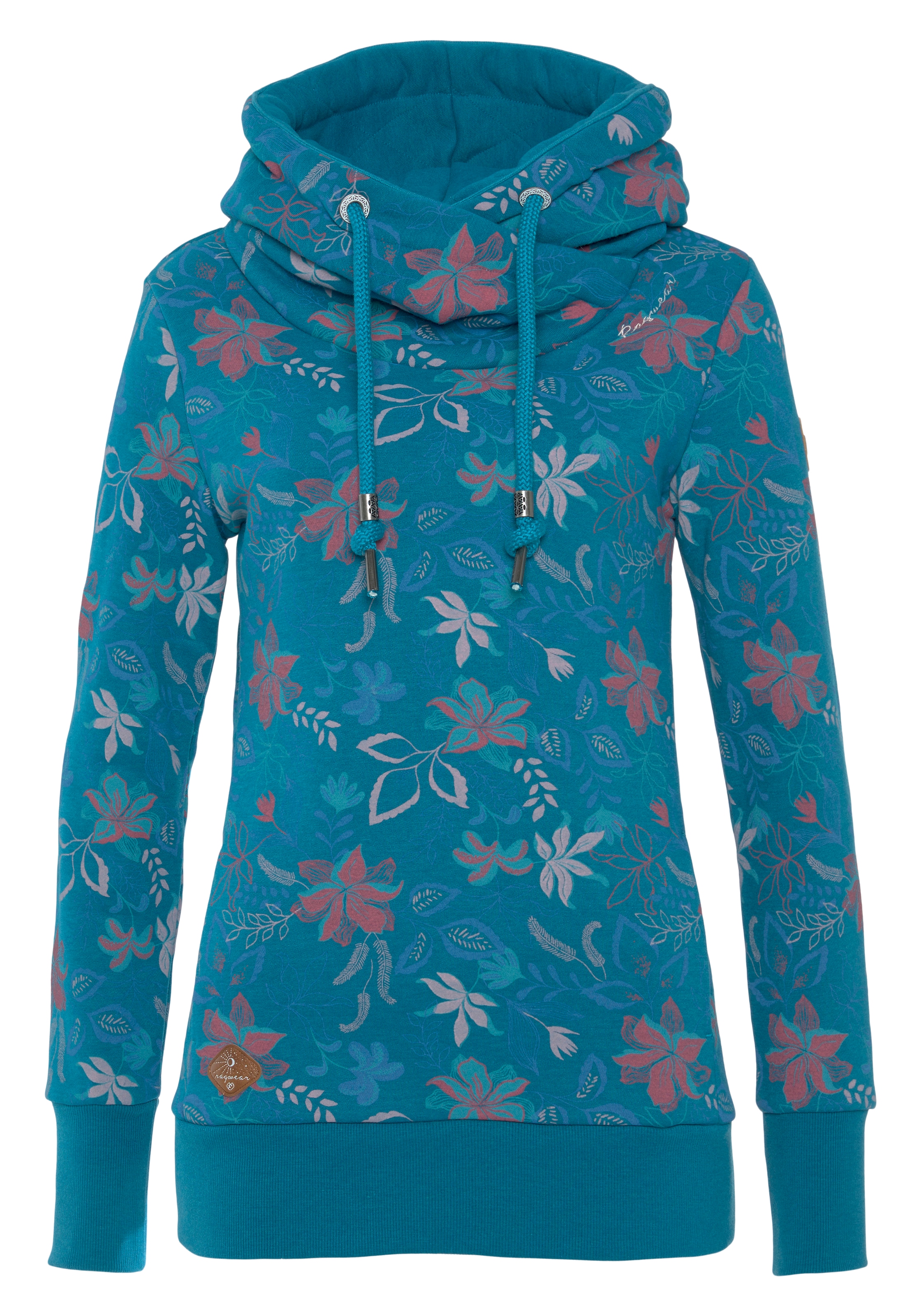 Ragwear Sweater »GRIPY FLOWERS O«, Hoodie mit floralem All Over-Druck