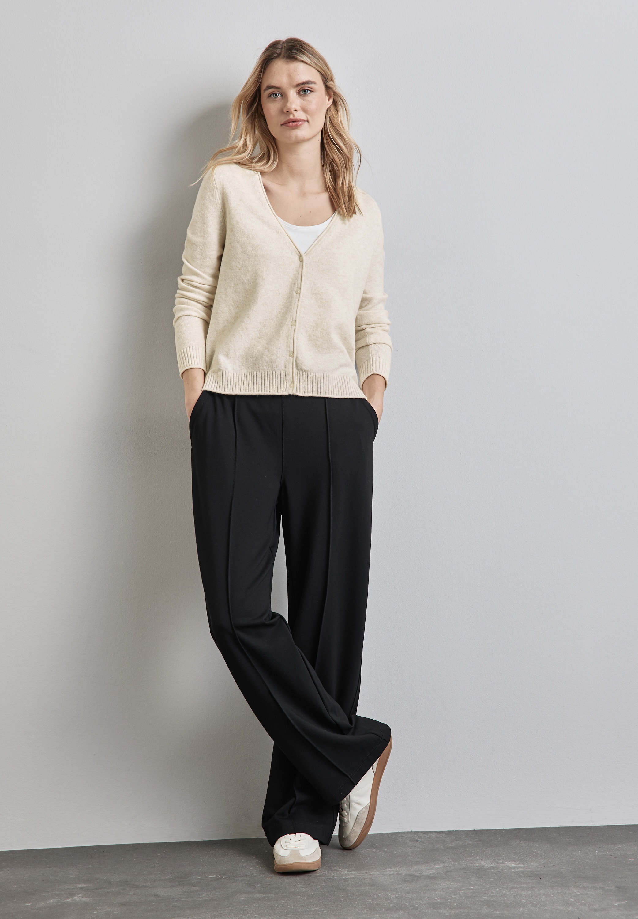 STREET ONE Cardigan, kurz, mit Knopfleiste