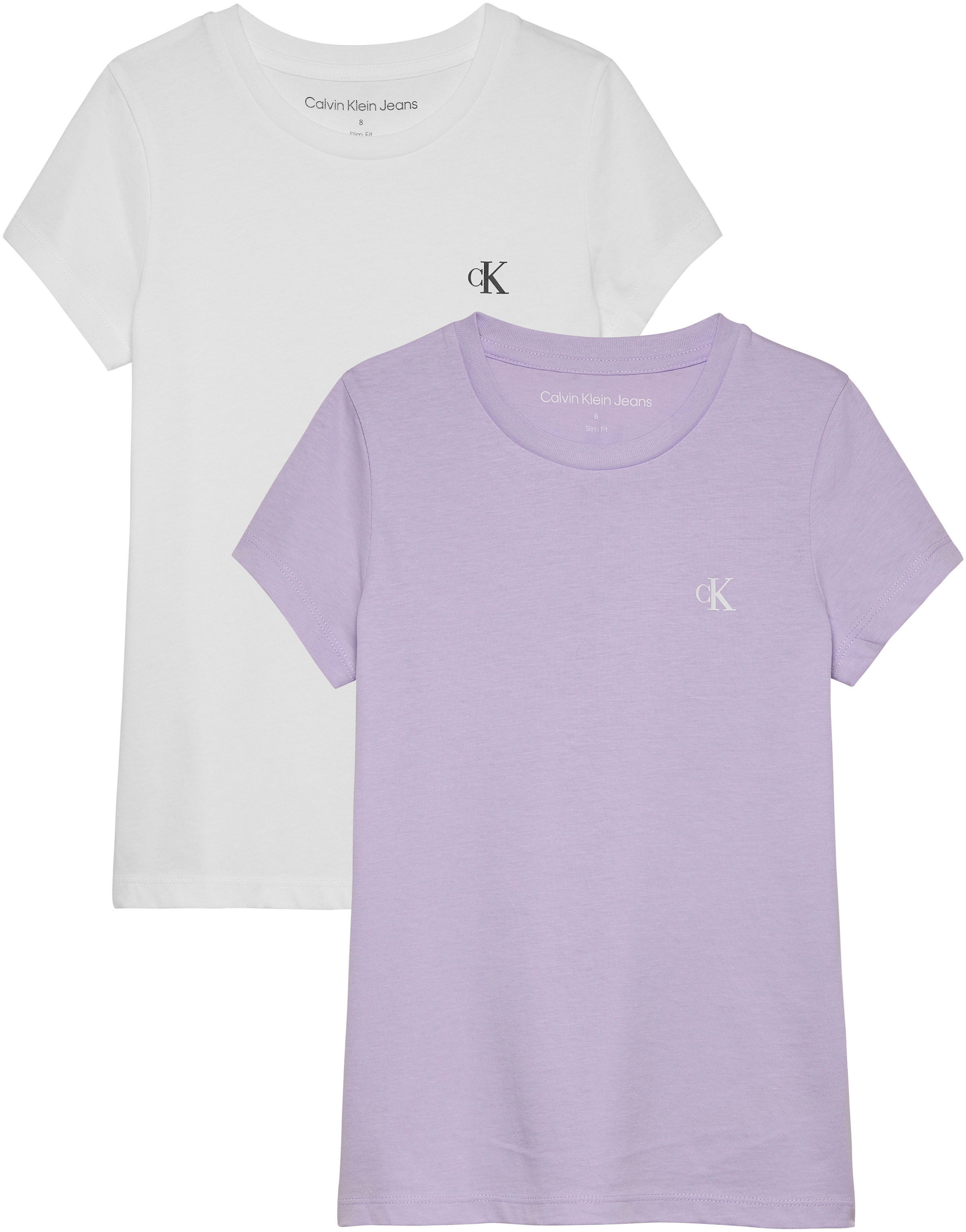 T-Shirt »2-PACK SLIM MONOGRAM TOP«, für Kinder bis 16 Jahre