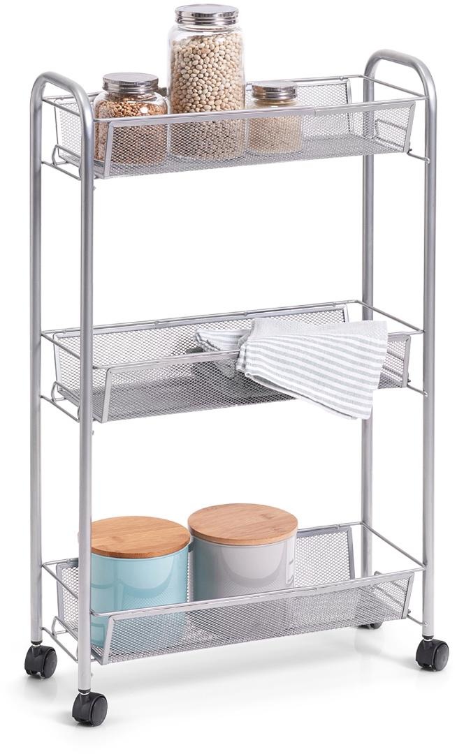 Zeller Present Rollwagen "Mesh" mit drei Ablagekörbe, Höhe 70,5 cm