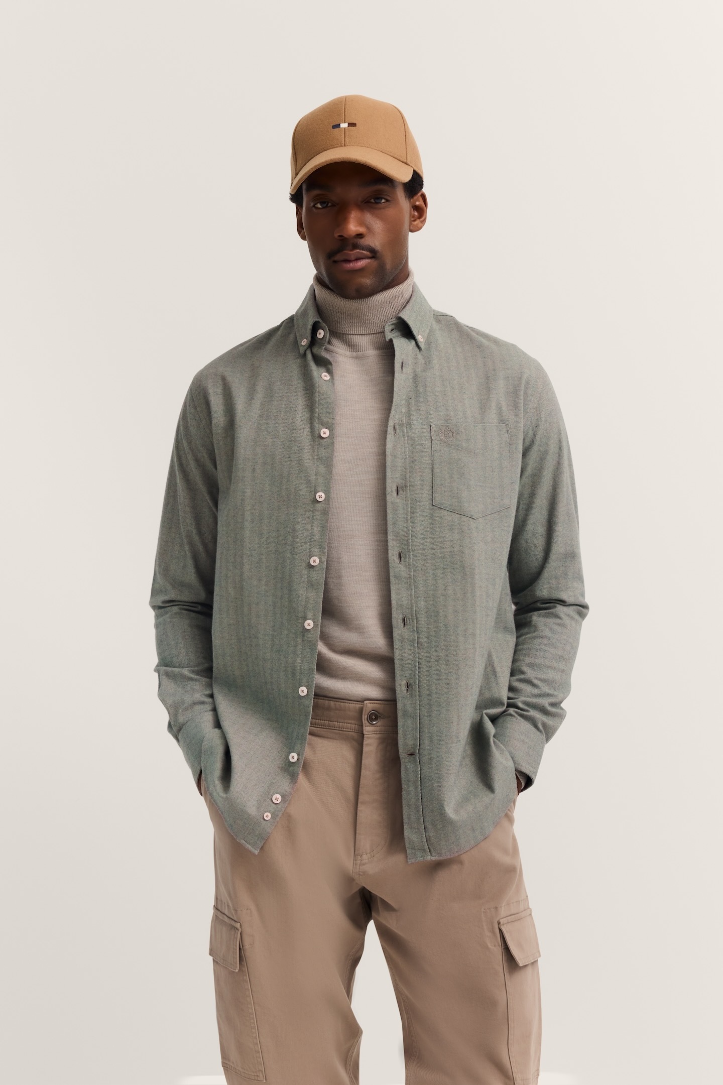 bugatti Langarmhemd »Soft Cotton« im Modern Fit mit Button-Down Kragen