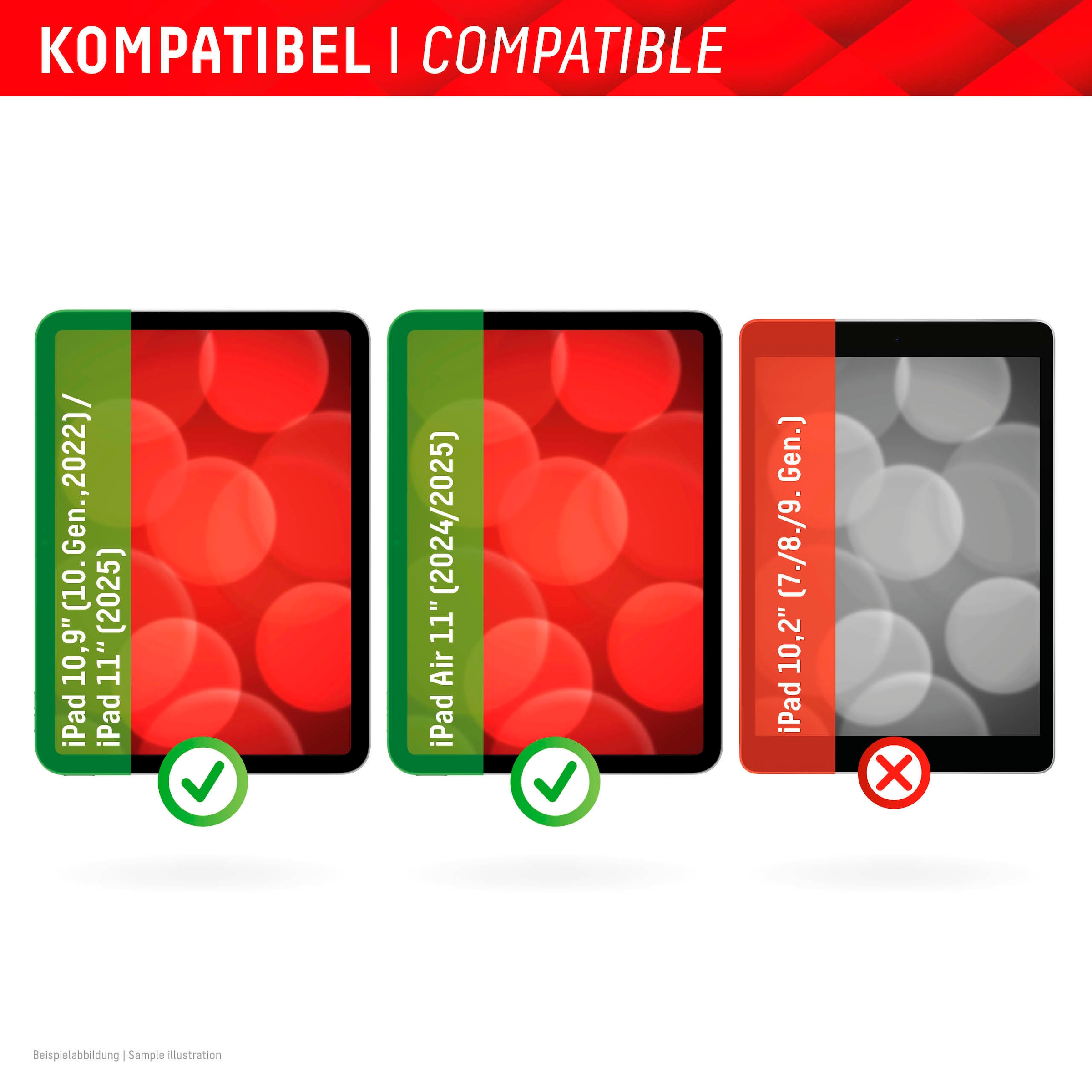Displex Displayschutzfolie »Tablet Privacy Safe«, für Apple iPad 10,9" (10. Gen., 2022)-Apple iPad 11" (2025)-Apple iPad Air 11" (2024/2025), Blickschutzfolie, Schutzfolie, Bildschirmschutz, kratz- & stossfest