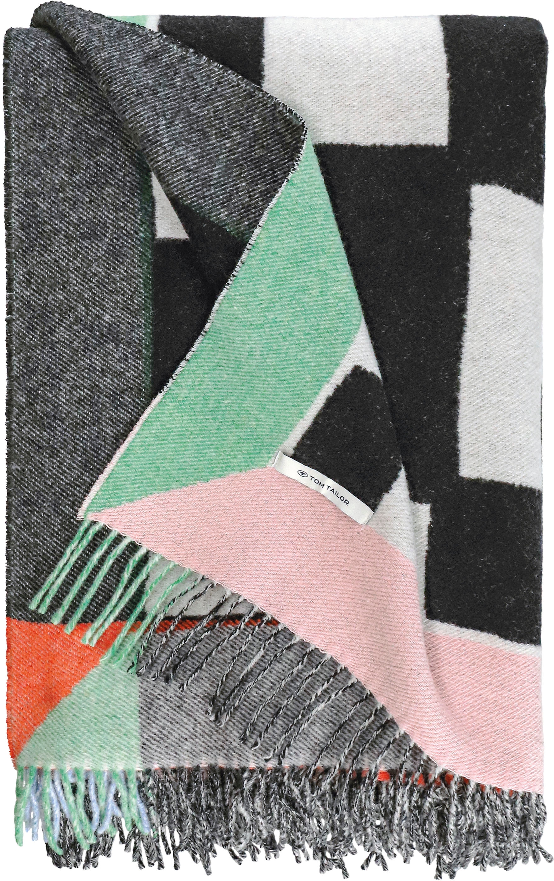 TOM TAILOR HOME Plaid »Checkmate Bings«, Künstlerkollektion