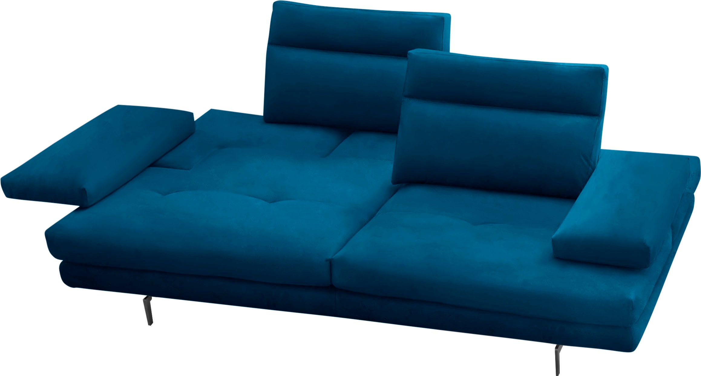 CALIA ITALIA 3,5-Sitzer »Toby Wing, italienisches Designsofa, super bequem, Megasofa«, inkl. Sitztiefenverstellung und Armteilfunktion, Füsse in Schwarz matt