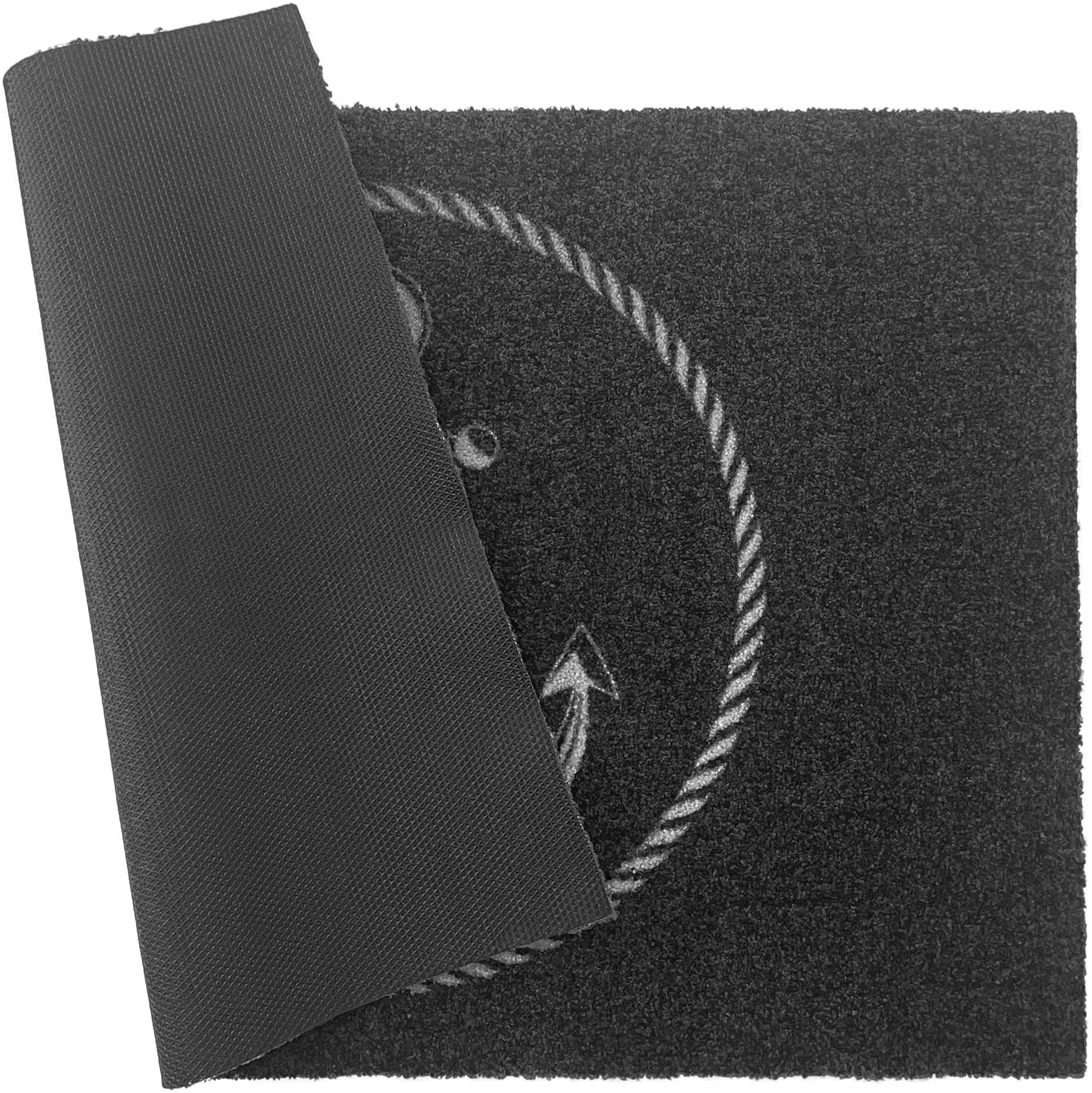 my home Fussmatte »Anker«, rechteckig, 5 mm Höhe, Schmutzfangmatte, rutschhemmend, In- und Outdoor geeignet, waschbar