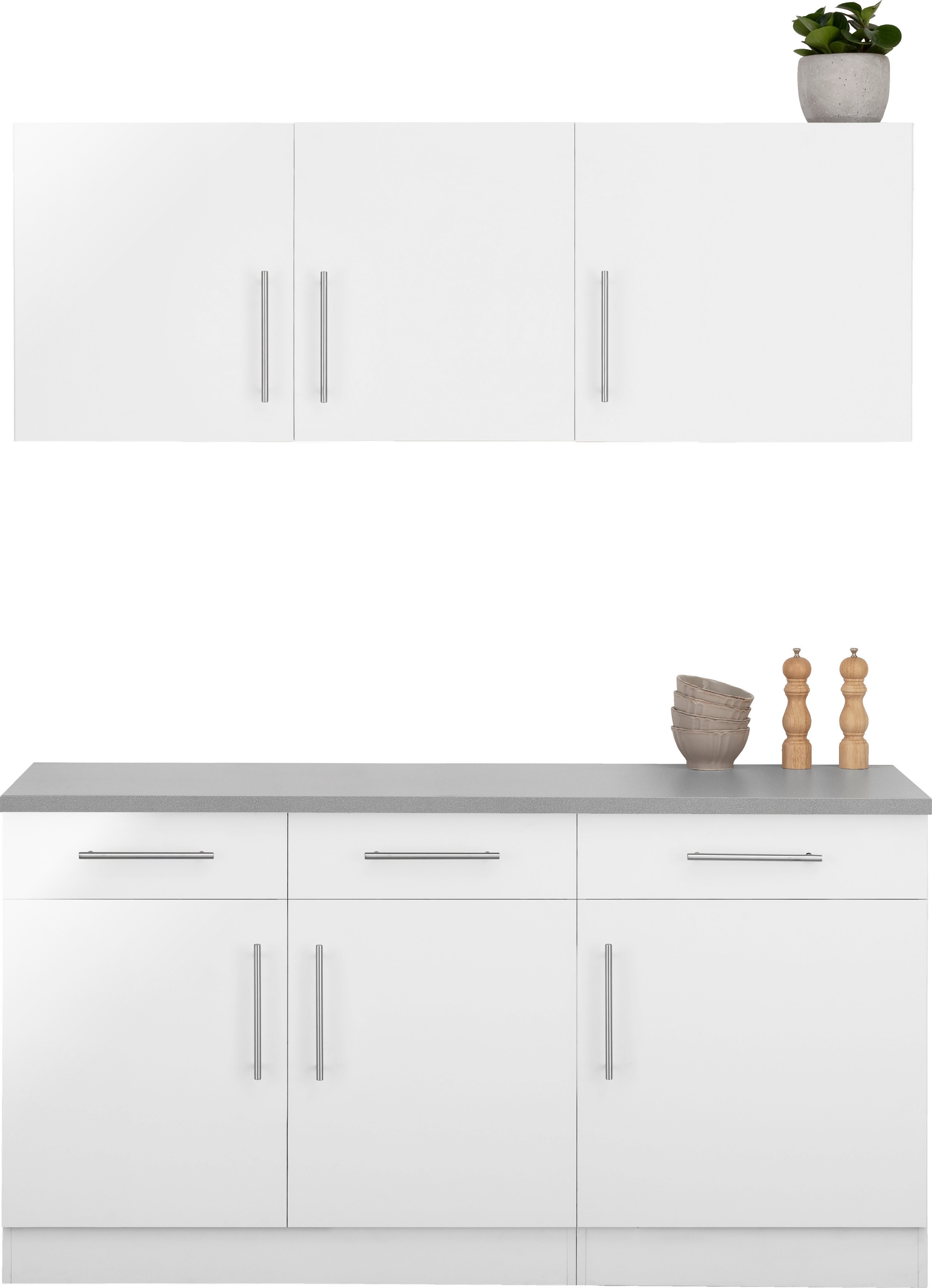wiho Küchen Pantryküche ""Cali"" ohne E-Geräte, Breite 160 cm