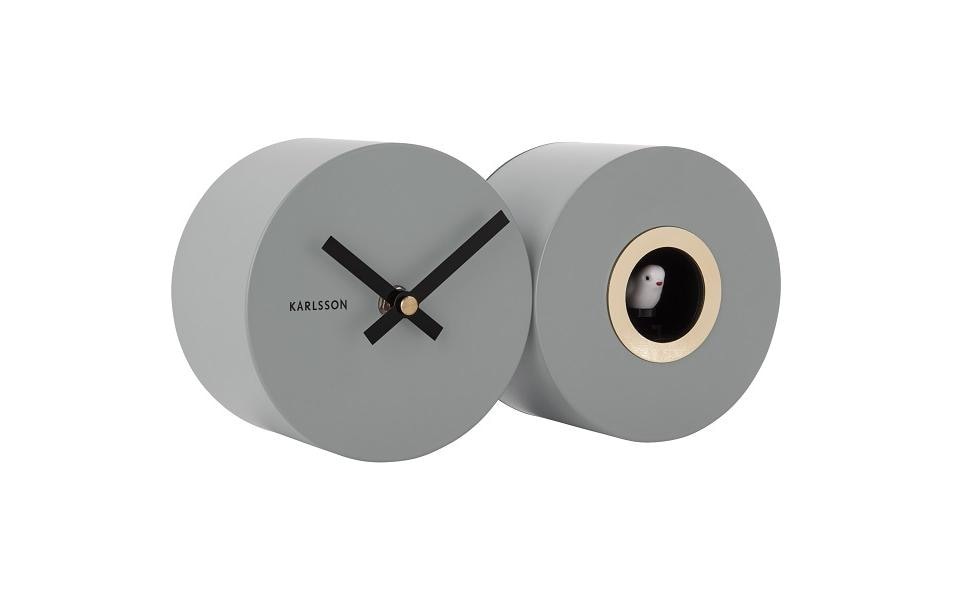 Karlsson Wanduhr "Wanduhr Kuckuck, Grau matt"