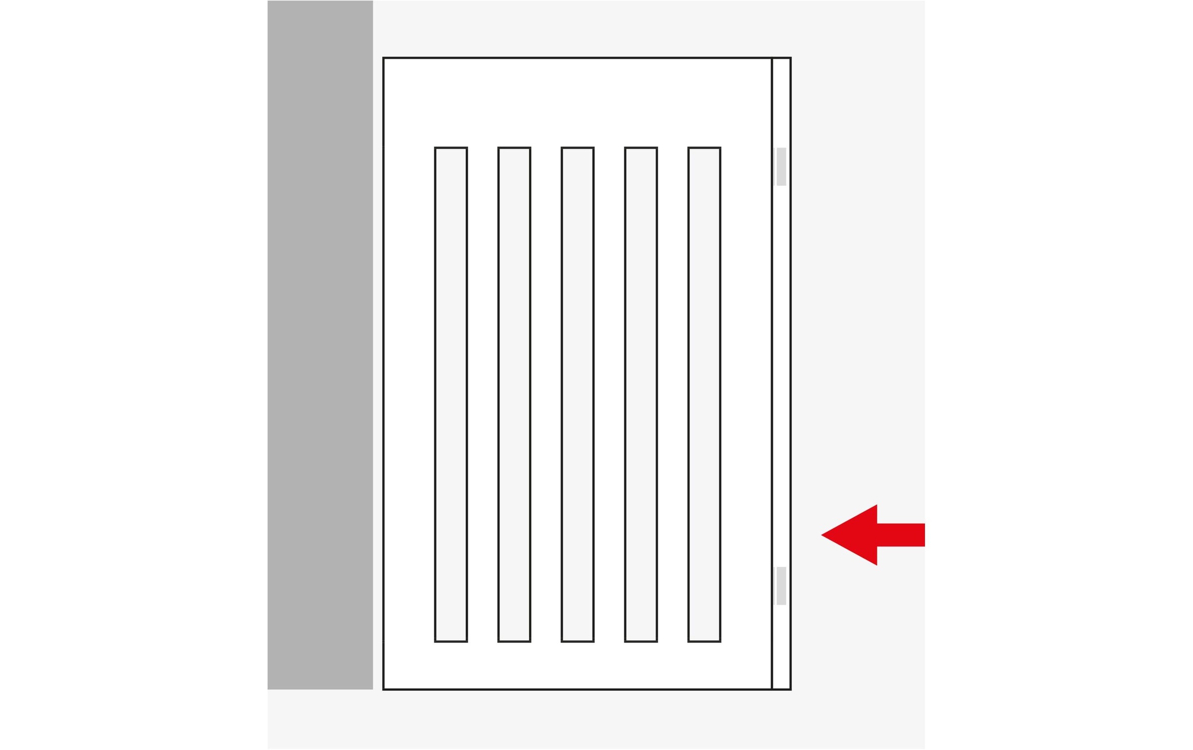 TRIXIE Tierabsperrgitter »3-teilig, 82 - 124 × 61 cm, Weiss«, 82 cm breit