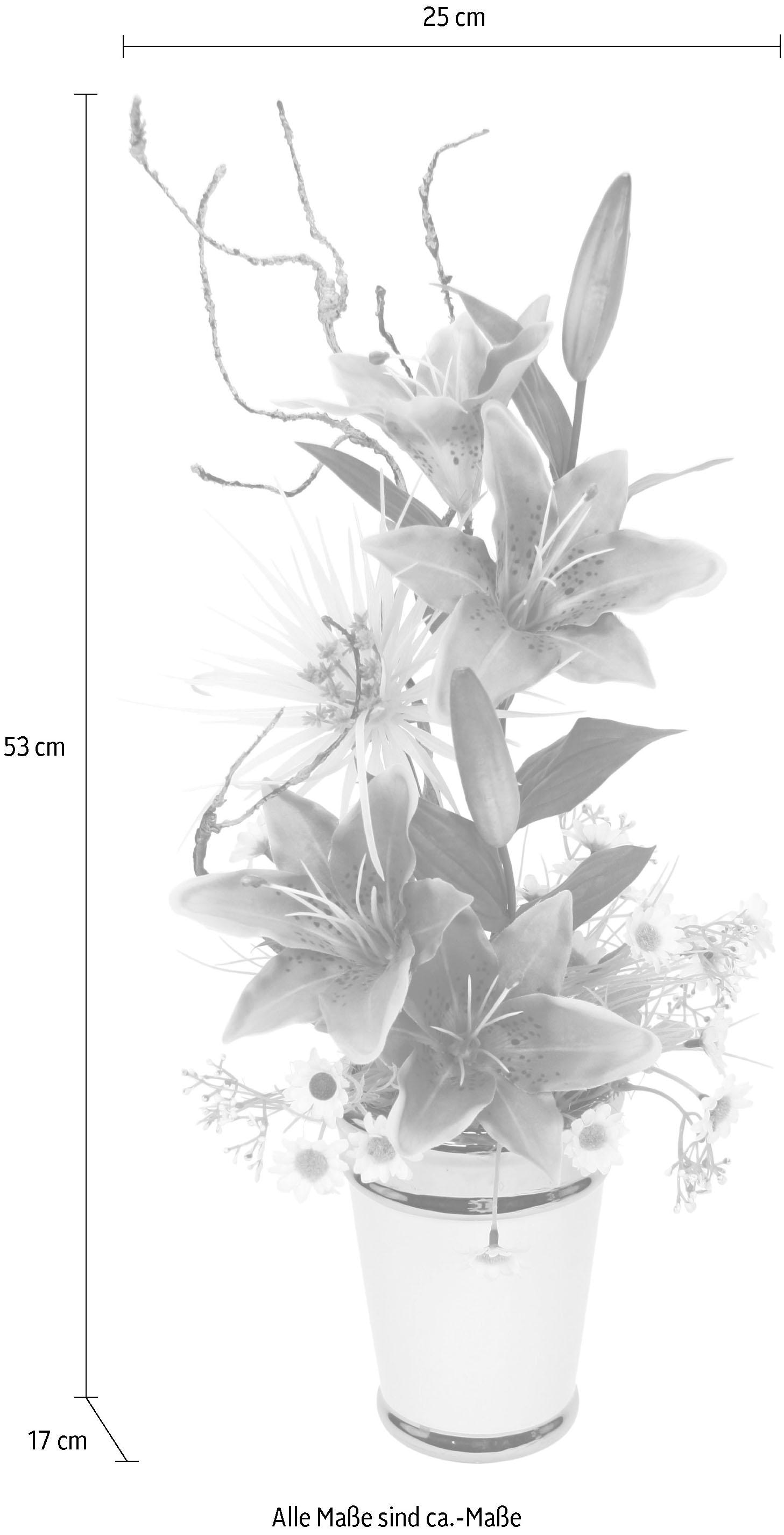 Jelmoli-Versand Lilien in kaufen I.GE.A. »Arrangement | Topf« Kunstpflanze online