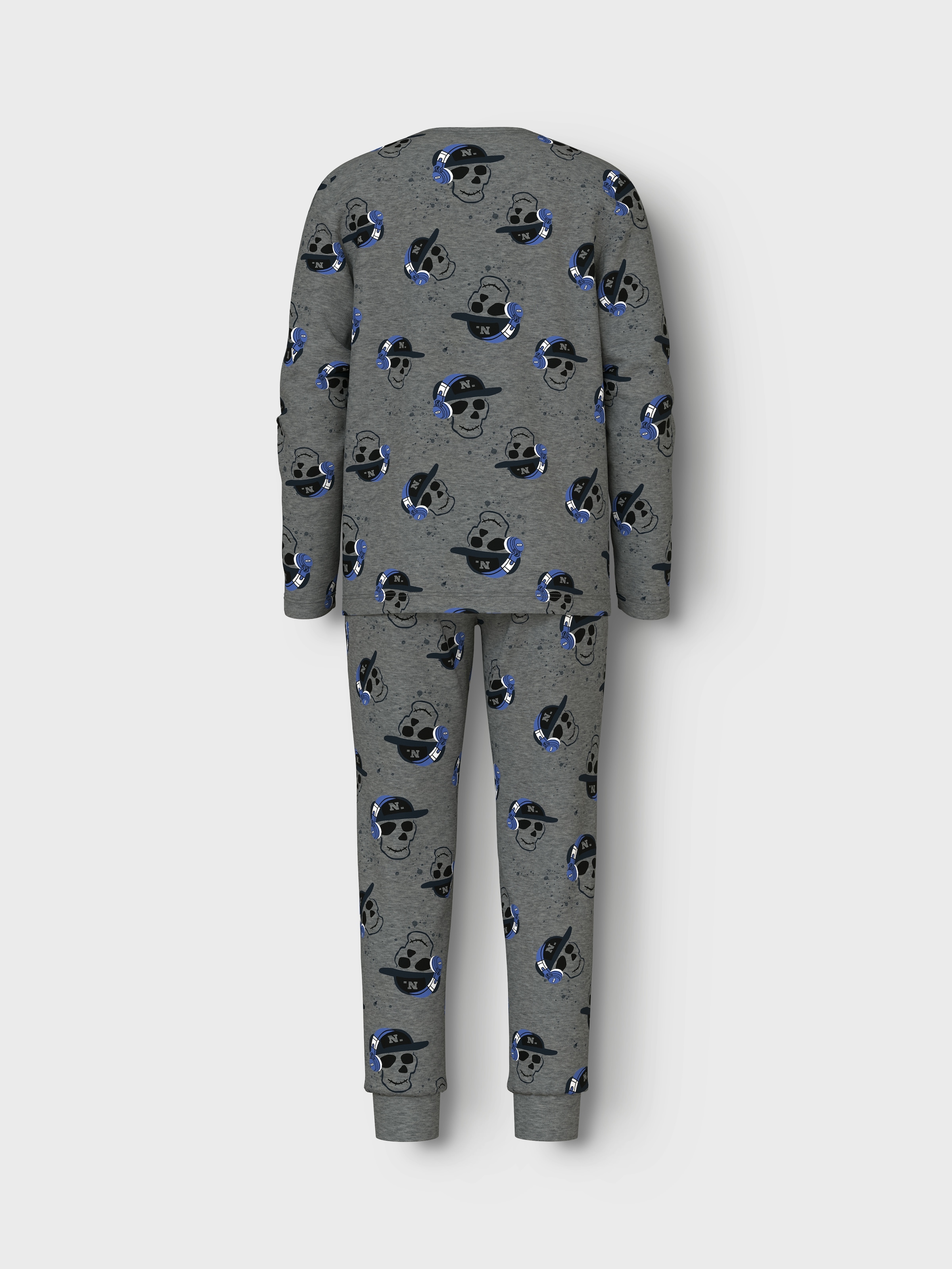 Name It Pyjama »NKMNIGHTSET DARK GREY MEL SKULL NOOS«, (Set, 2 tlg.)