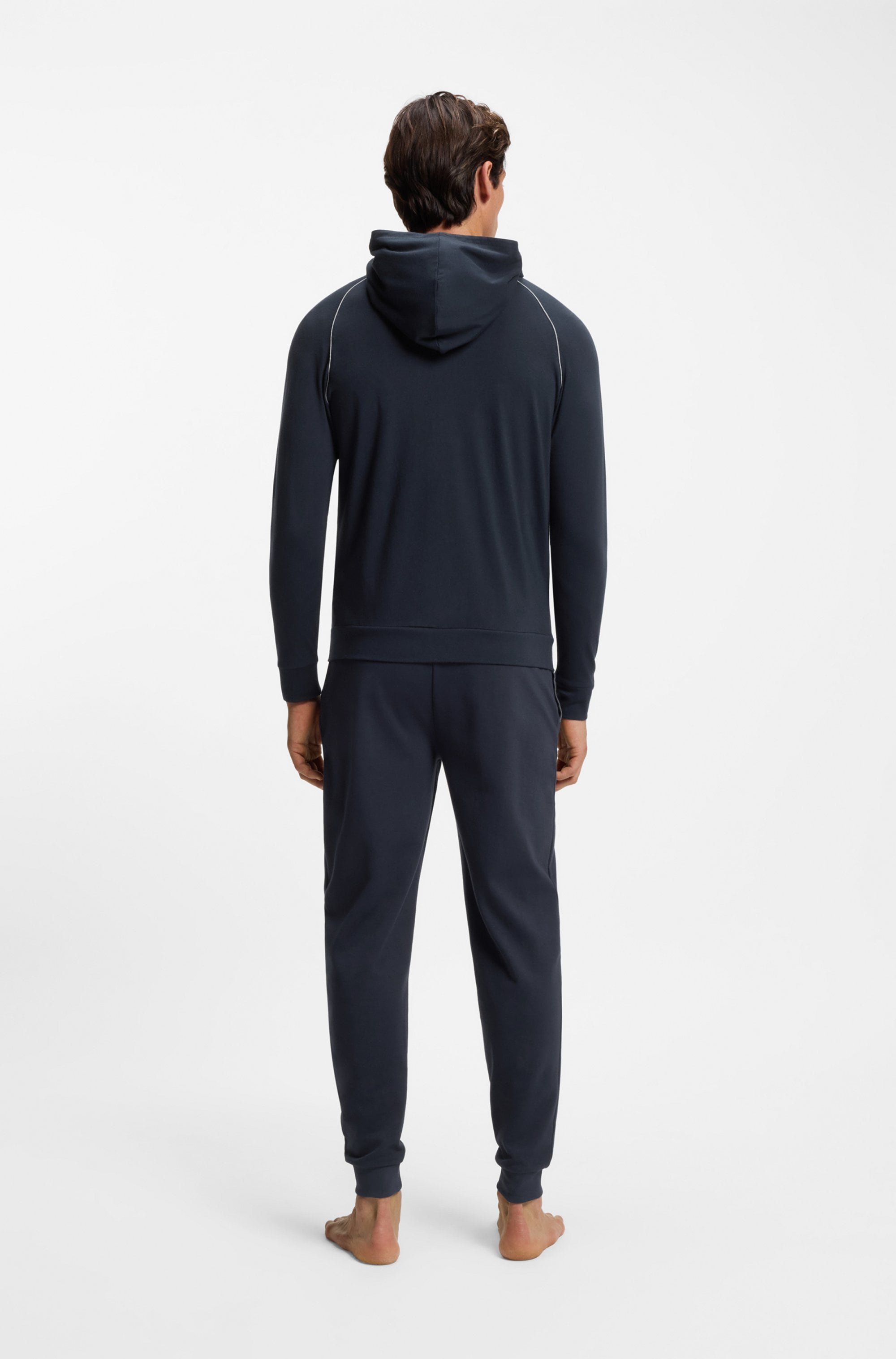 BOSS Kapuzensweatjacke »Mix&Match Jacket H«, mit BOSS Stickerei auf der Brust