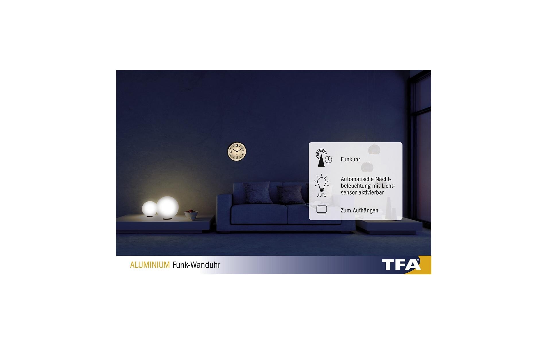TFA Dostmann Funkwanduhr