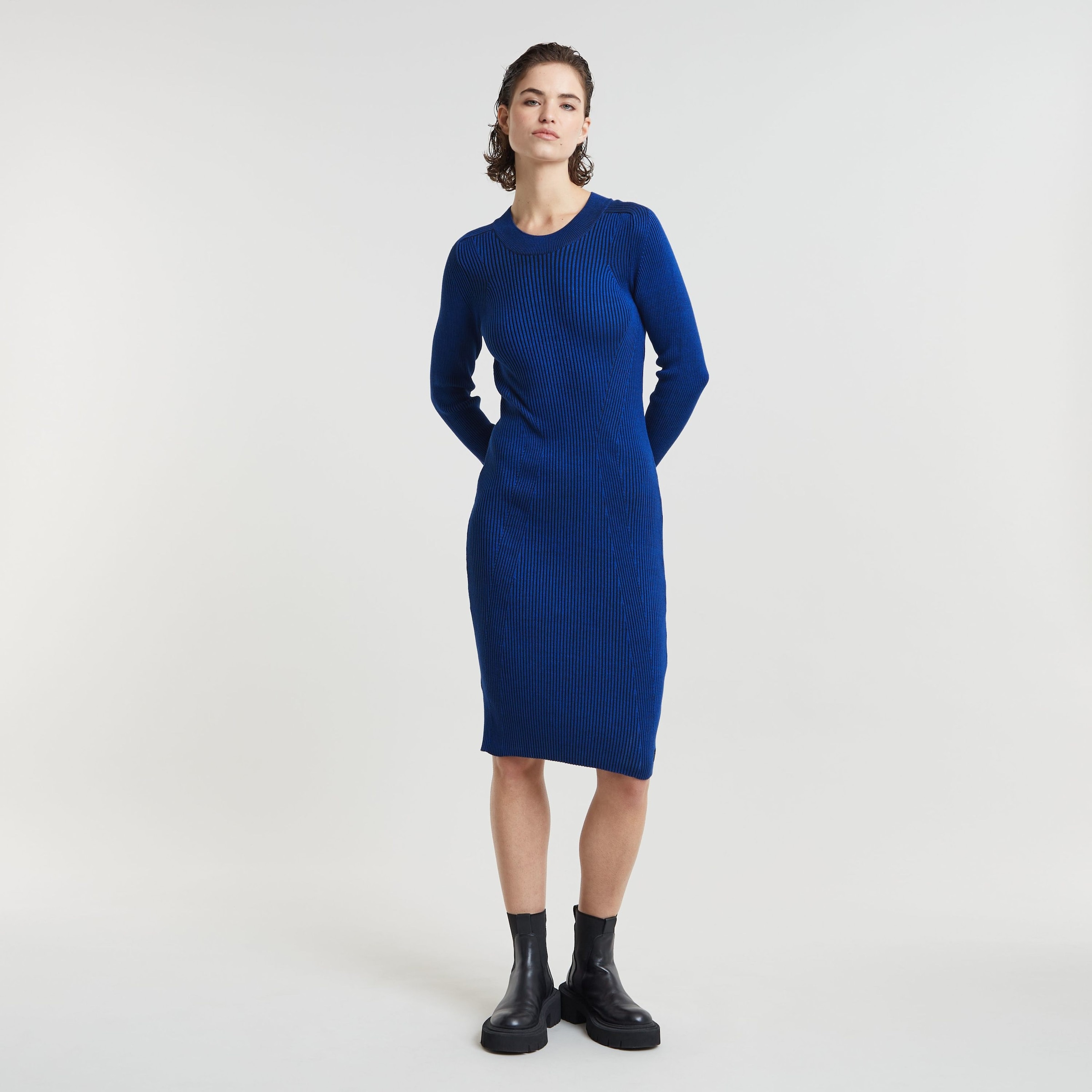 Strickkleid »Plated Slim Knit Dress«