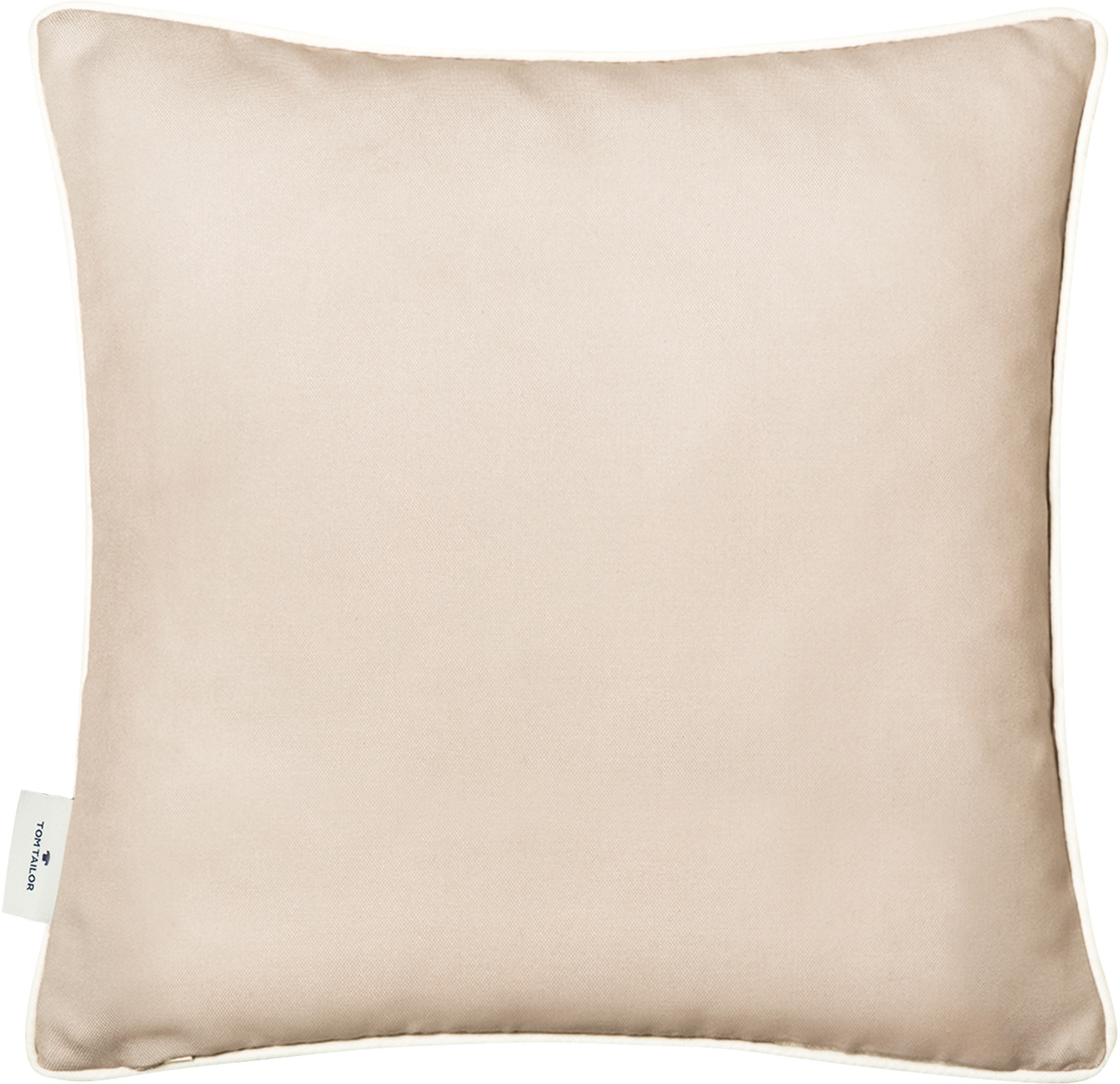 TOM TAILOR HOME Dekokissen »Dove Signature«, mit Paspel, Kissenhülle ohne Füllung, 1 Stück