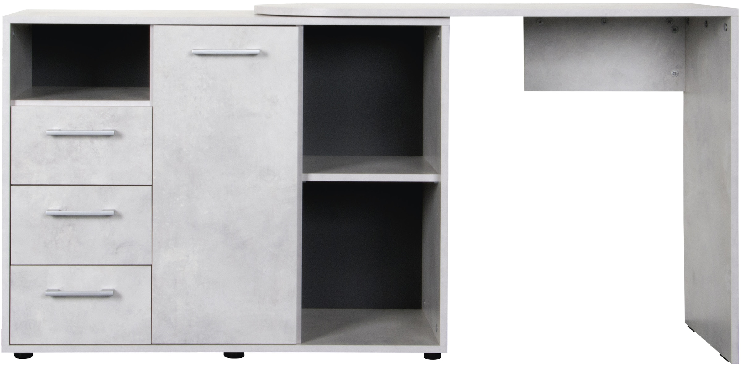VOGL Möbelfabrik Schreibtisch »1246 mit schwenkbarer Tischplatte«, platzsparend, Breite 98-149 cm, Made in Germany