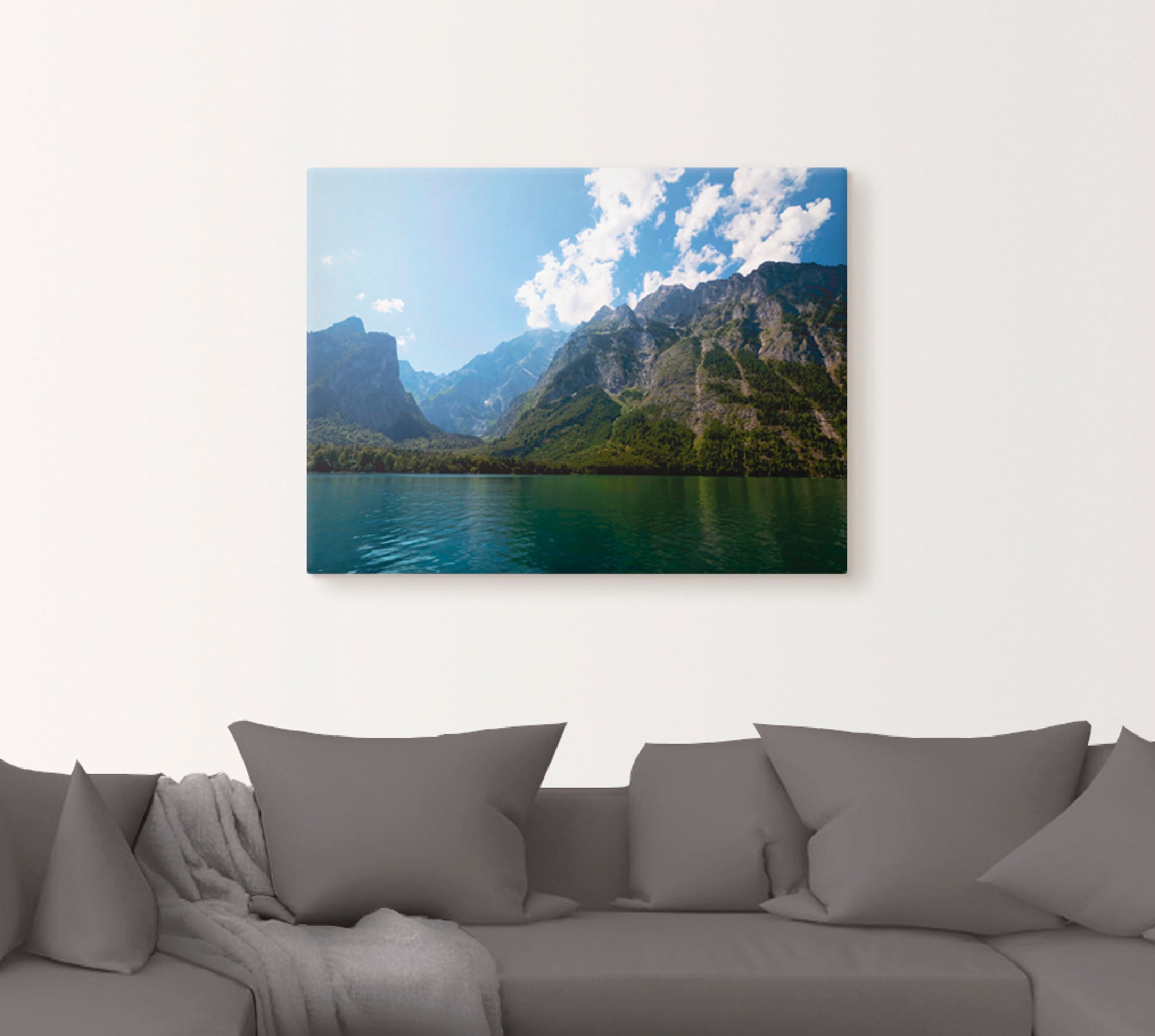 Artland Wandbild »Berge und Königssee«, Berge, (1 St.), als Leinwandbild, Wandaufkleber oder Poster in versch. Grössen