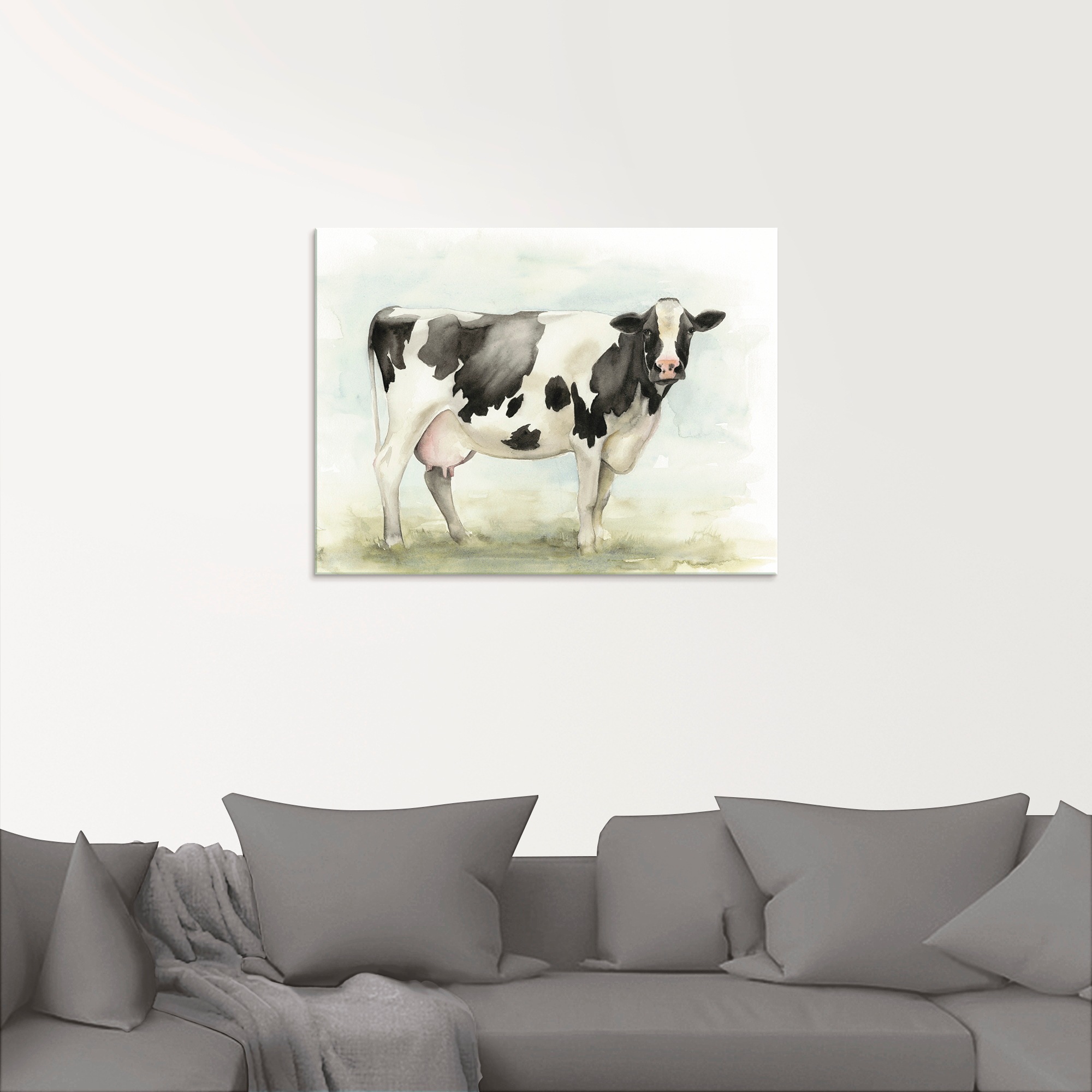 Artland Glasbild I«, | Kuh in Grössen shoppen »Wasserfarben online verschiedenen Haustiere, Jelmoli-Versand (1 St.)