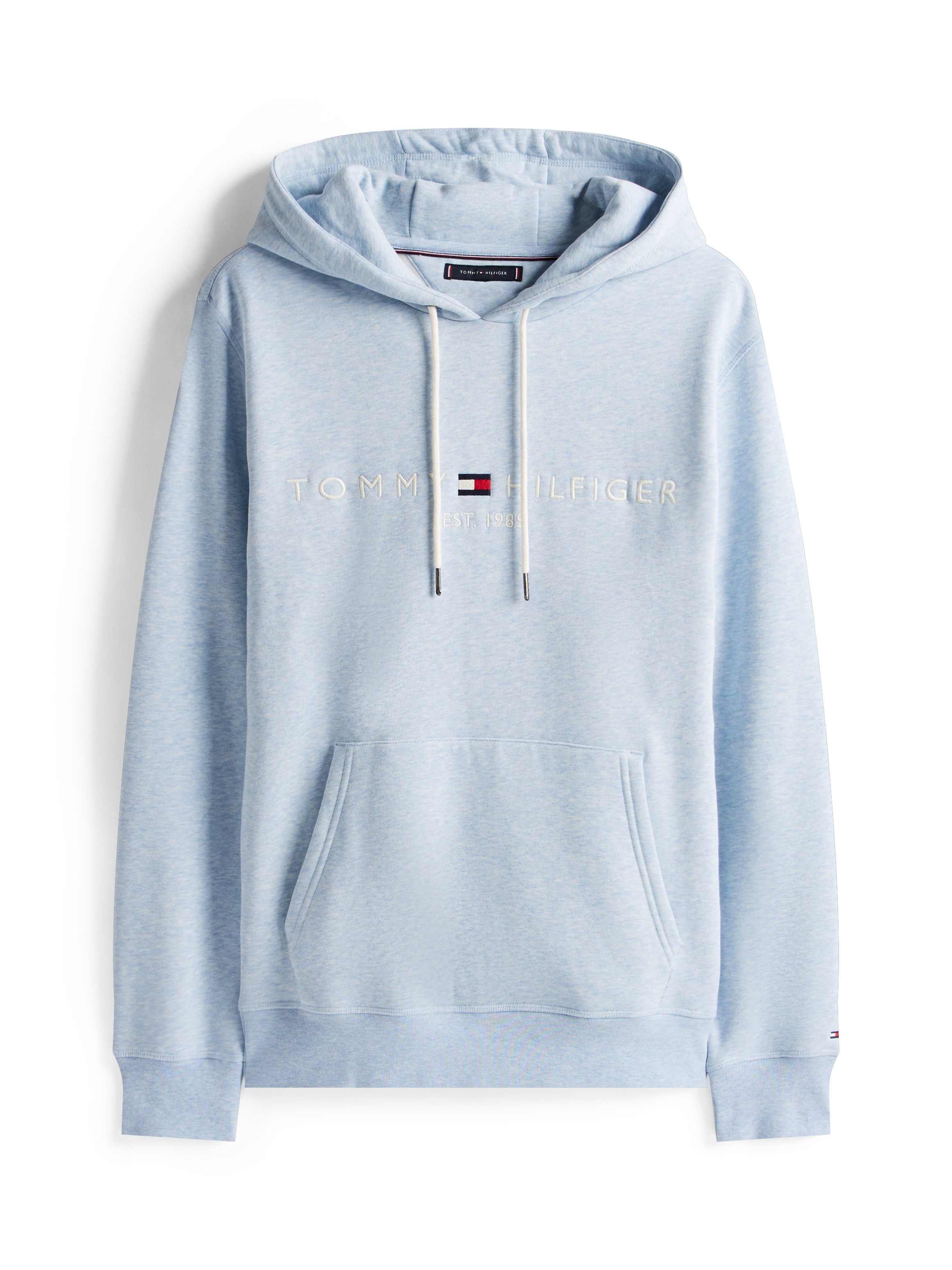 Tommy Hilfiger Kapuzensweatshirt »TOMMY LOGO HOODY mit Kapuze und Kängurutasche«, unifarben, casual, regular fit, Baumwollmix, Kapuze