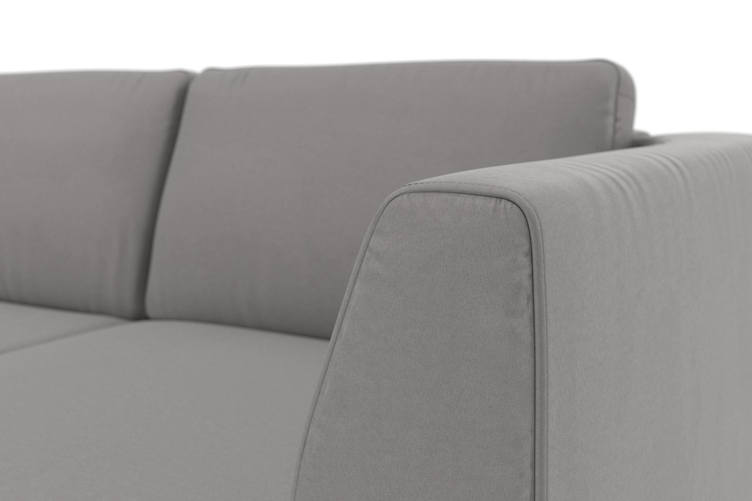 sit&more Ecksofa »Olsen L-Form«, inklusive Sitztiefenverstellung, wahlweise mit Bettfunktion, 15cm hoch