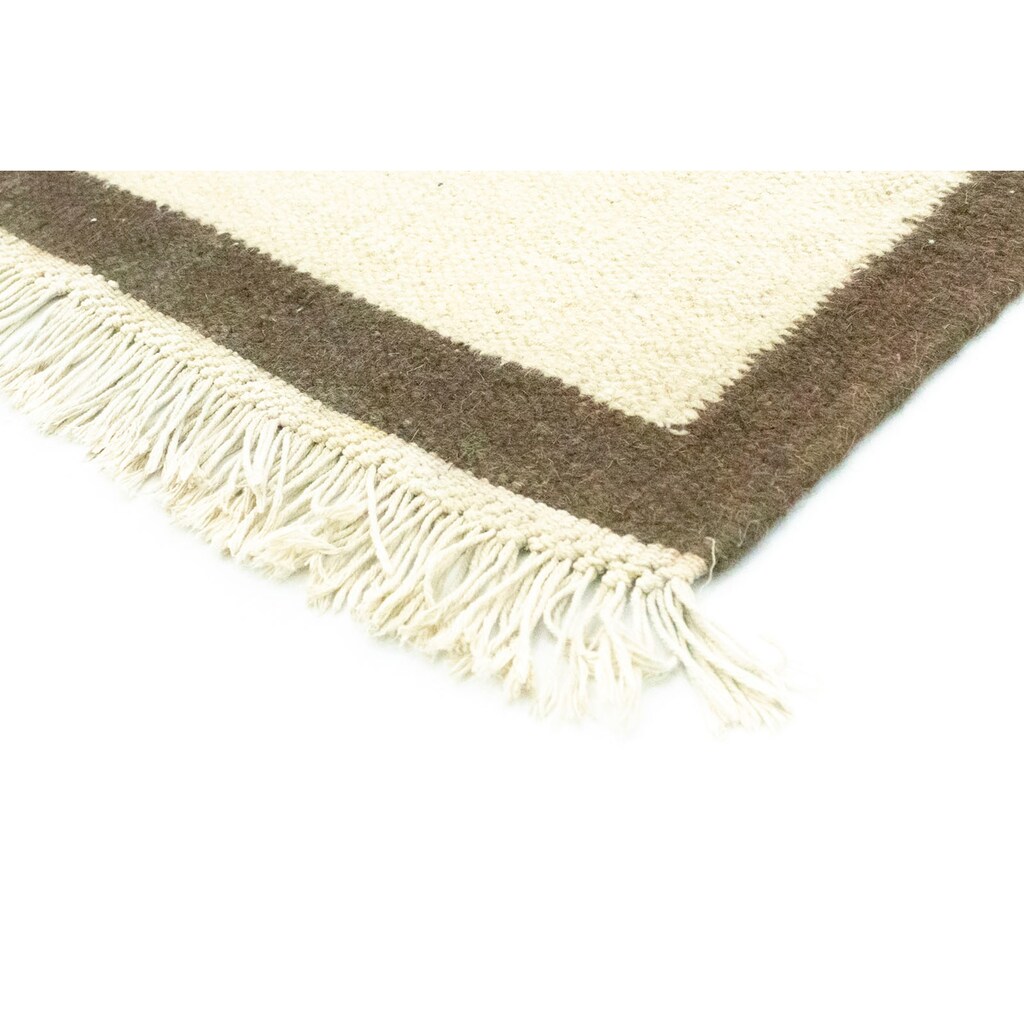 morgenland Wollteppich »Kelim Teppich handgeknüpft beige«, rechteckig